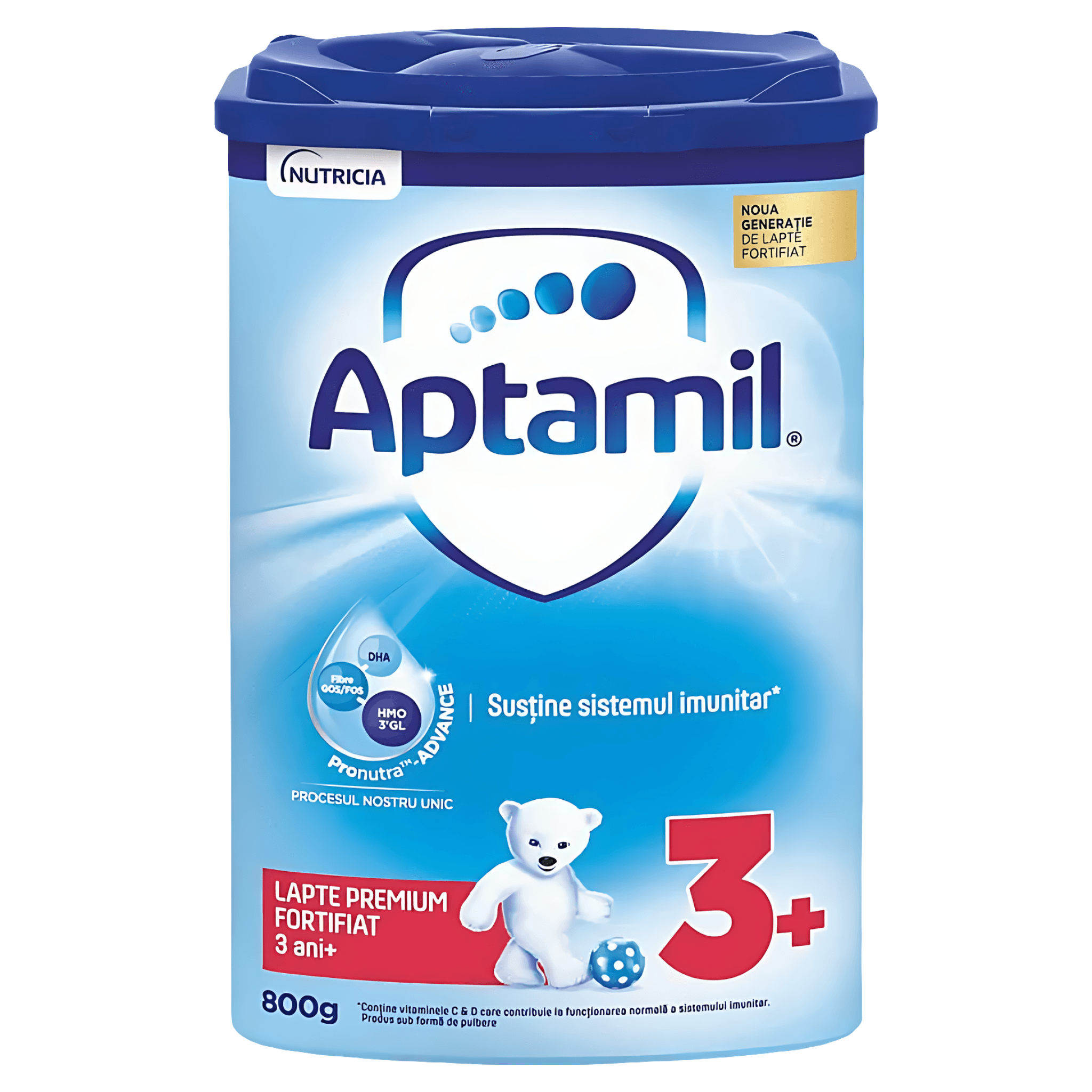 Lapte de crestere fortifiat Aptamil Junior, 3+ ani, 800g