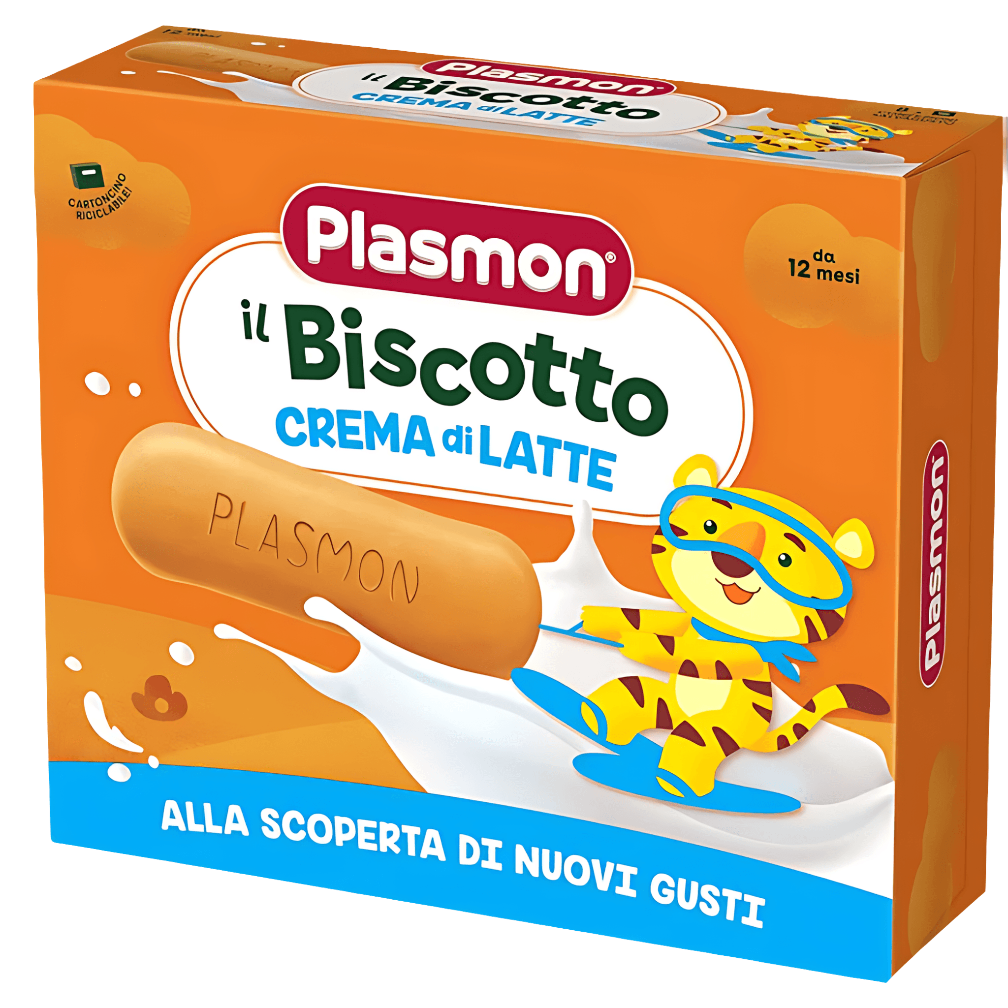 Biscuiti cu crema de lapte Plasmon, de la 12 luni, 320 g