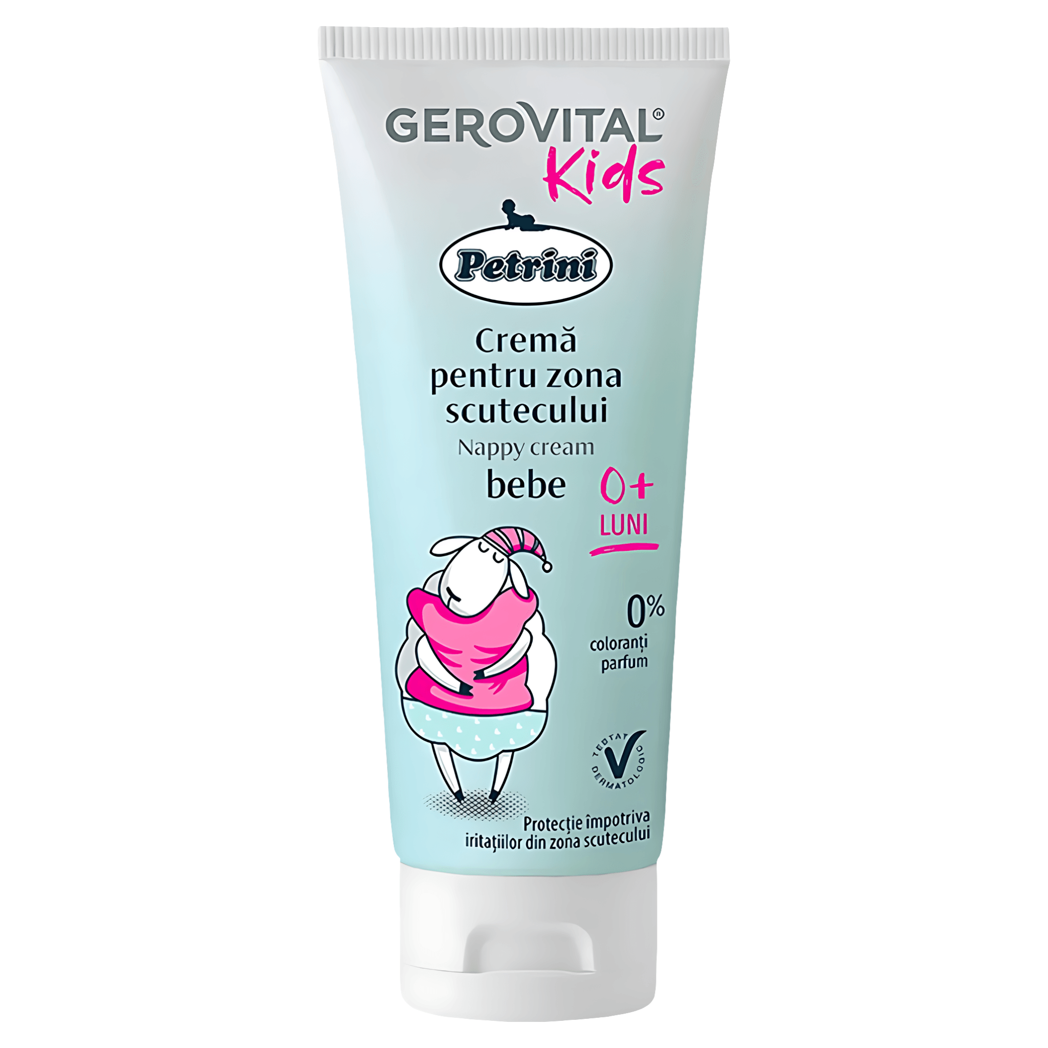 Crema pentru zona scutecului Gerovital Kids, 0+ luni, 100ml