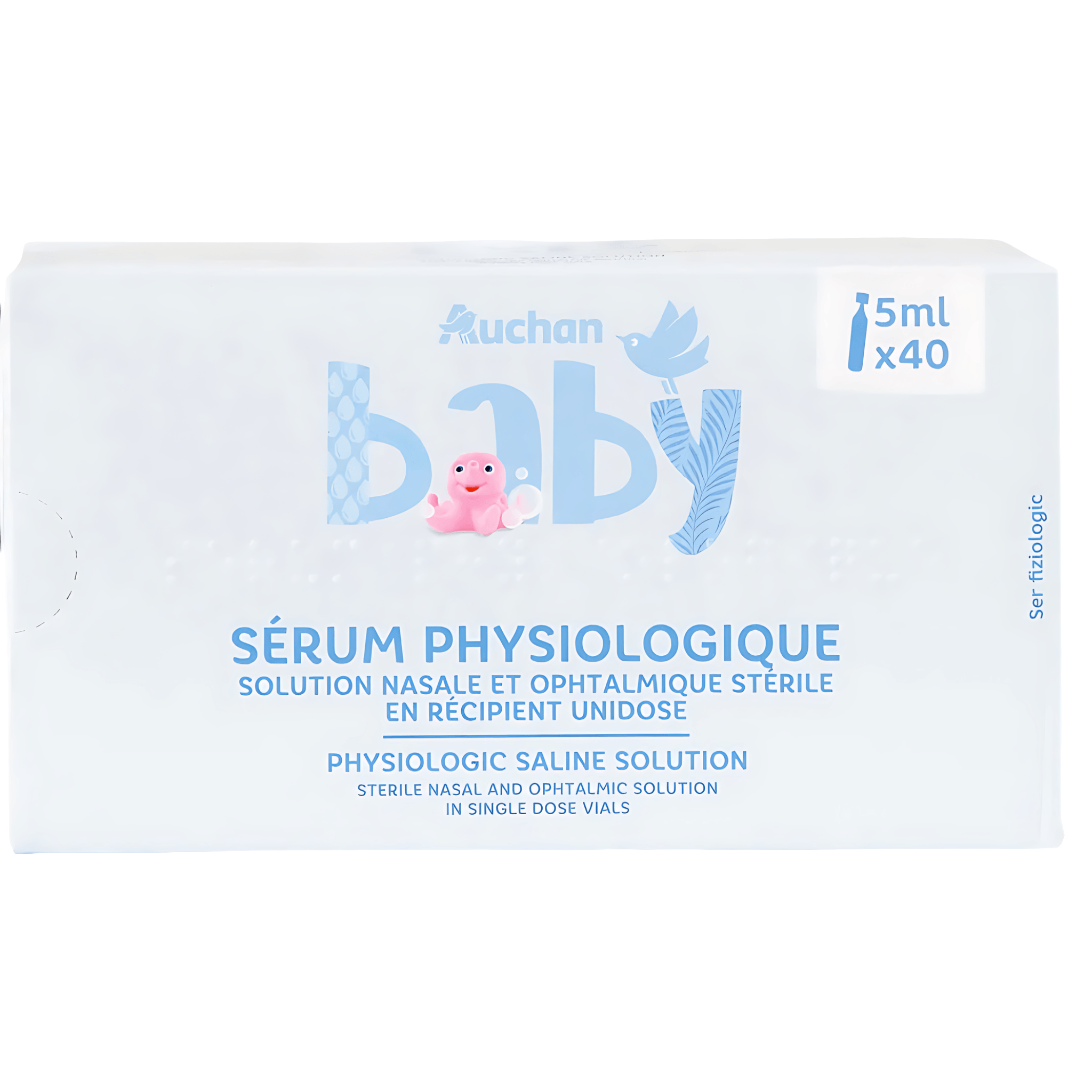 Ser fiziologic Auchan Baby 40 x 5ml