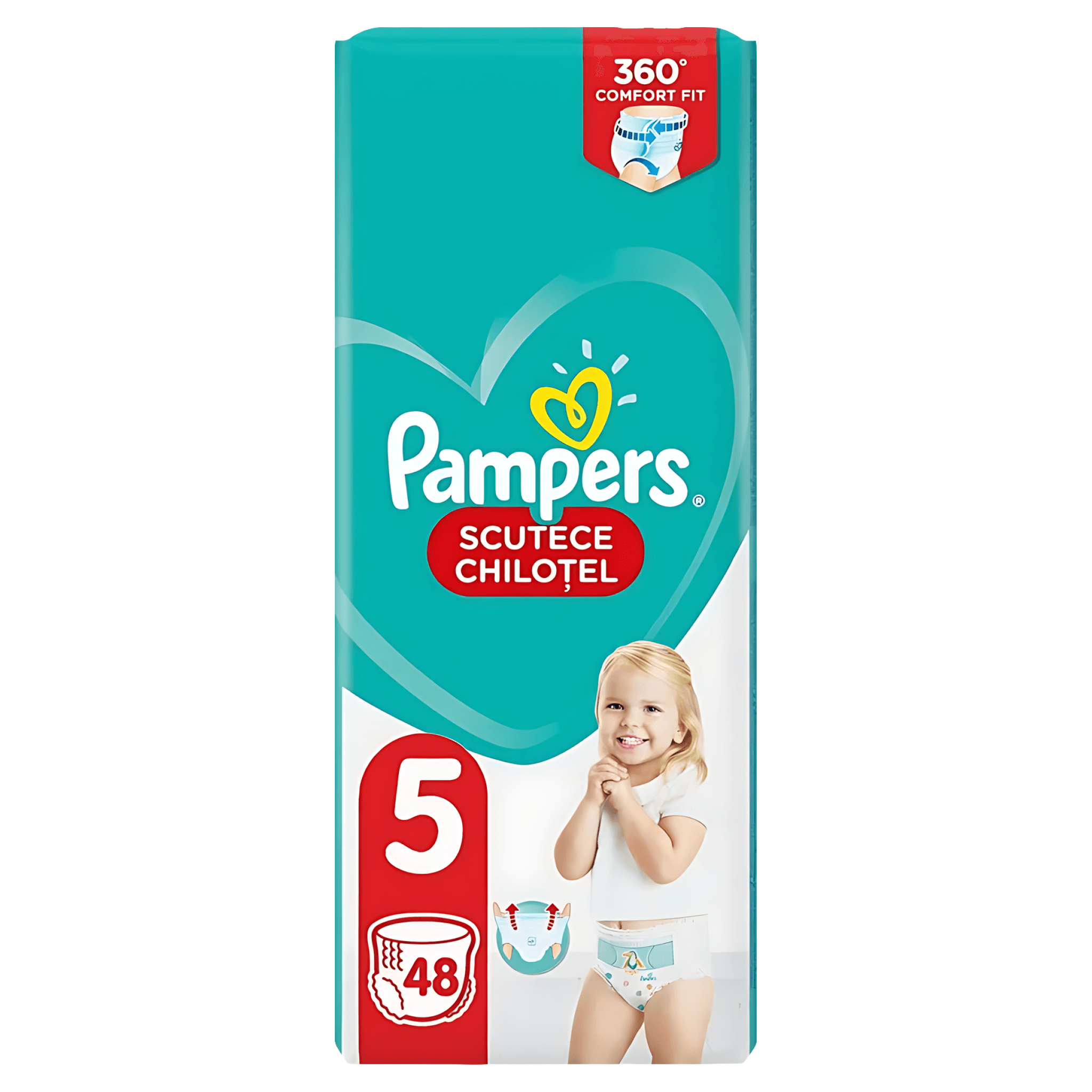 Scutece Chilotel Pampers Pants Junior, marimea 5, 12 - 17 kg, 48 bucati