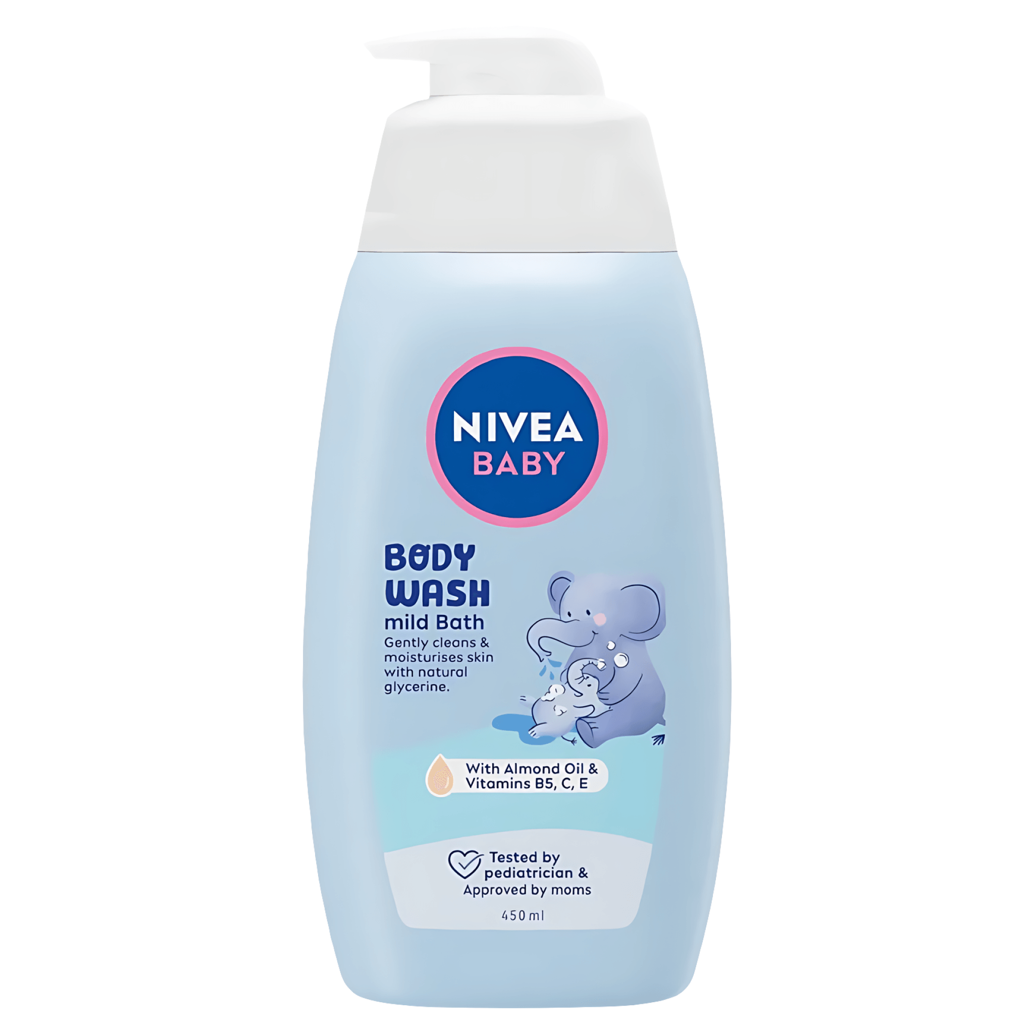 Gel de dus Nivea Mild Bath Baby, 450 ml