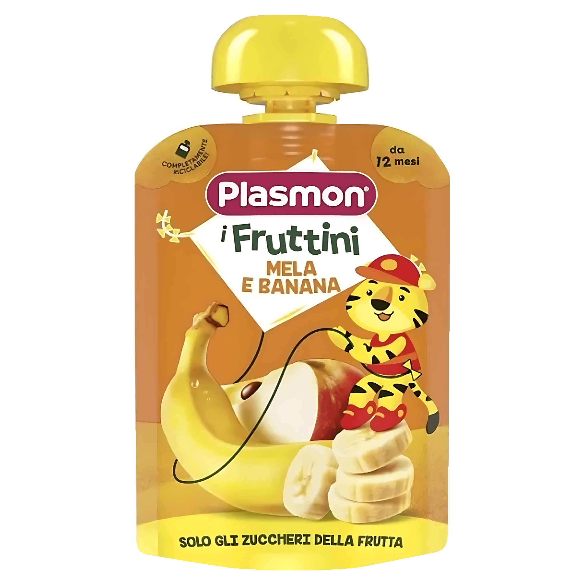 Piure de mar si banana Plasmon Fruttini, de la 12 luni, 130 g