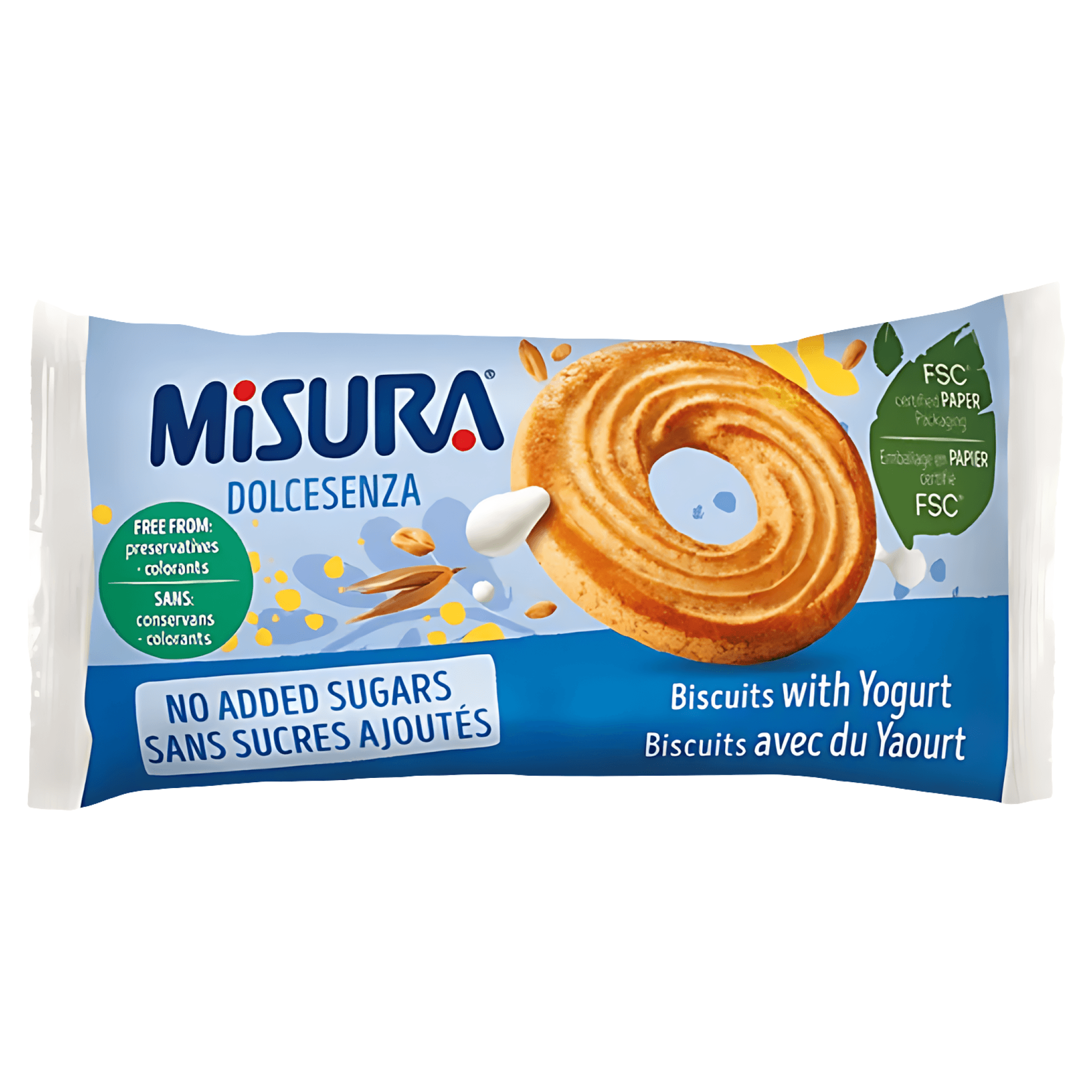 Biscuiti cu iaurt Misura, fara zahar, 33.3 g