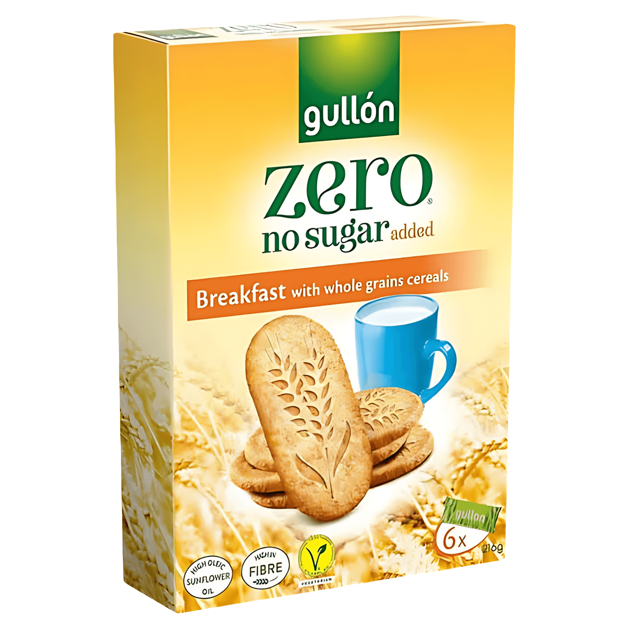 Biscuiti cu cereale integrale Gullon, fara zahar adaugat, 216 g