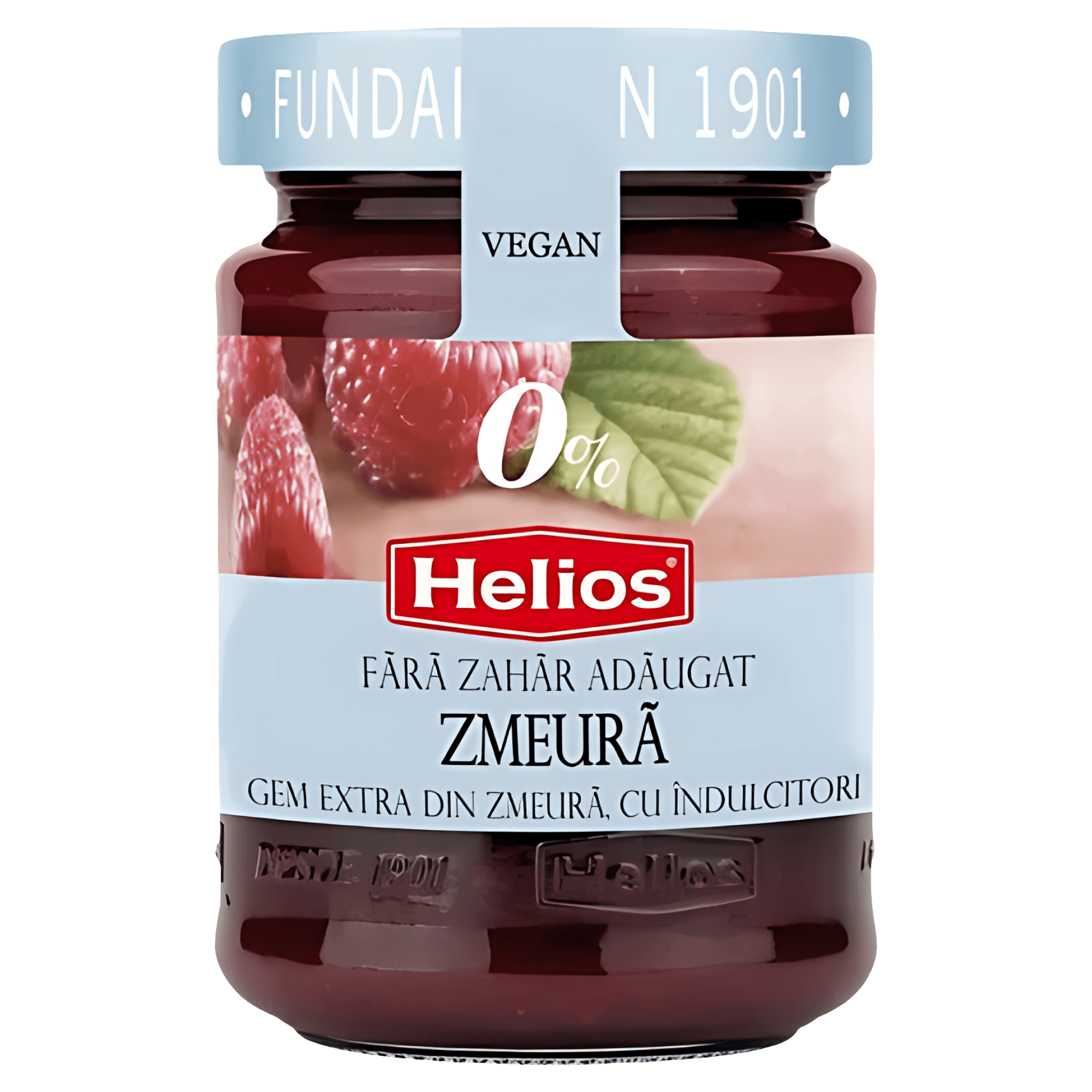 Gem extra din zmeura Helios, fara zahar adaugat, 280 g