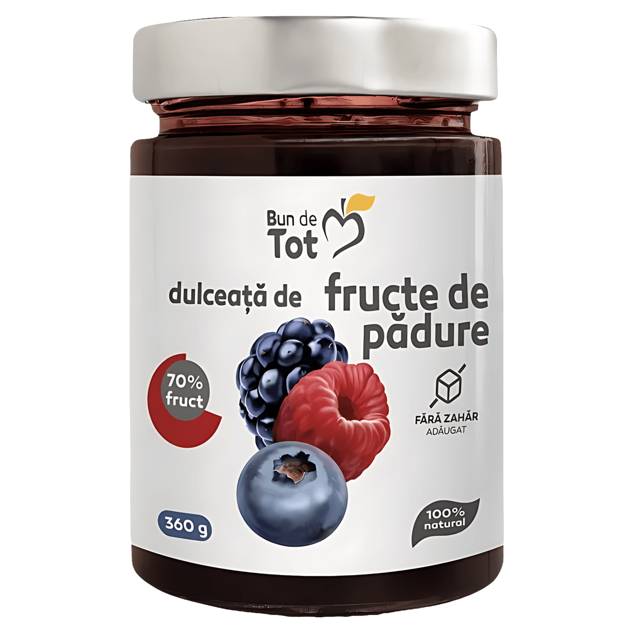 Dulceata de fructe de padure Bun De Tot, 360 g