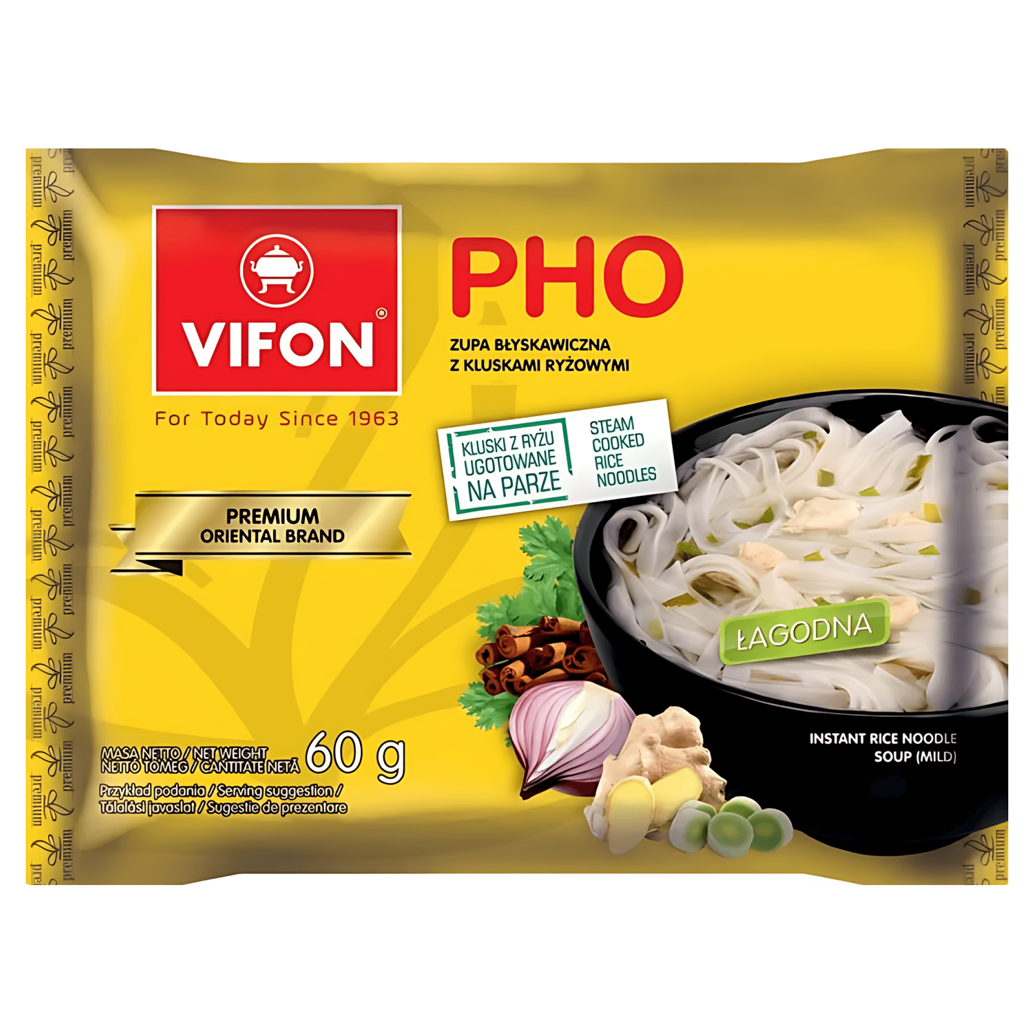 Supa instant cu taitei de orez Vifon Pho Premium, 60 g