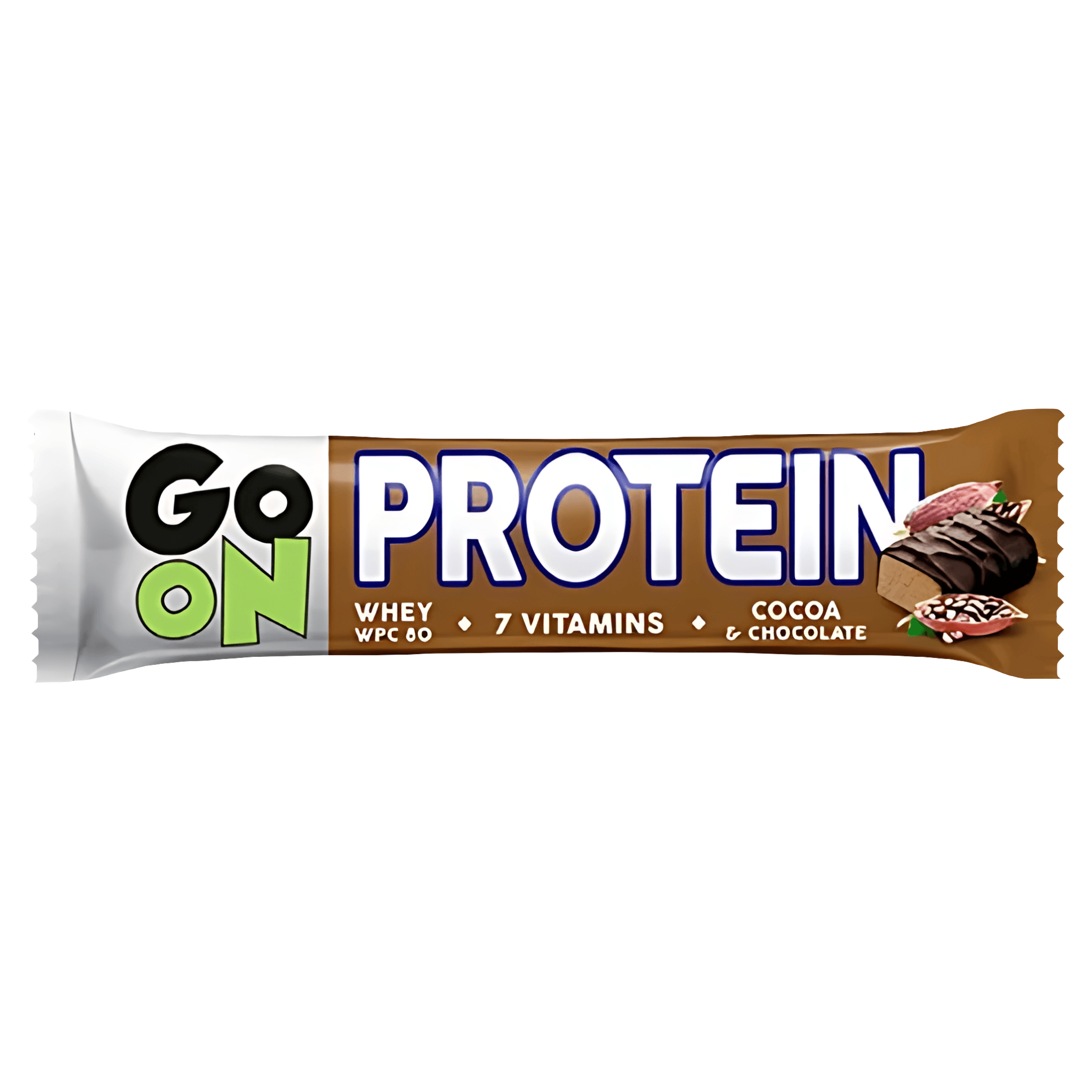Baton proteic cu cacao Go On Protein, 50 g