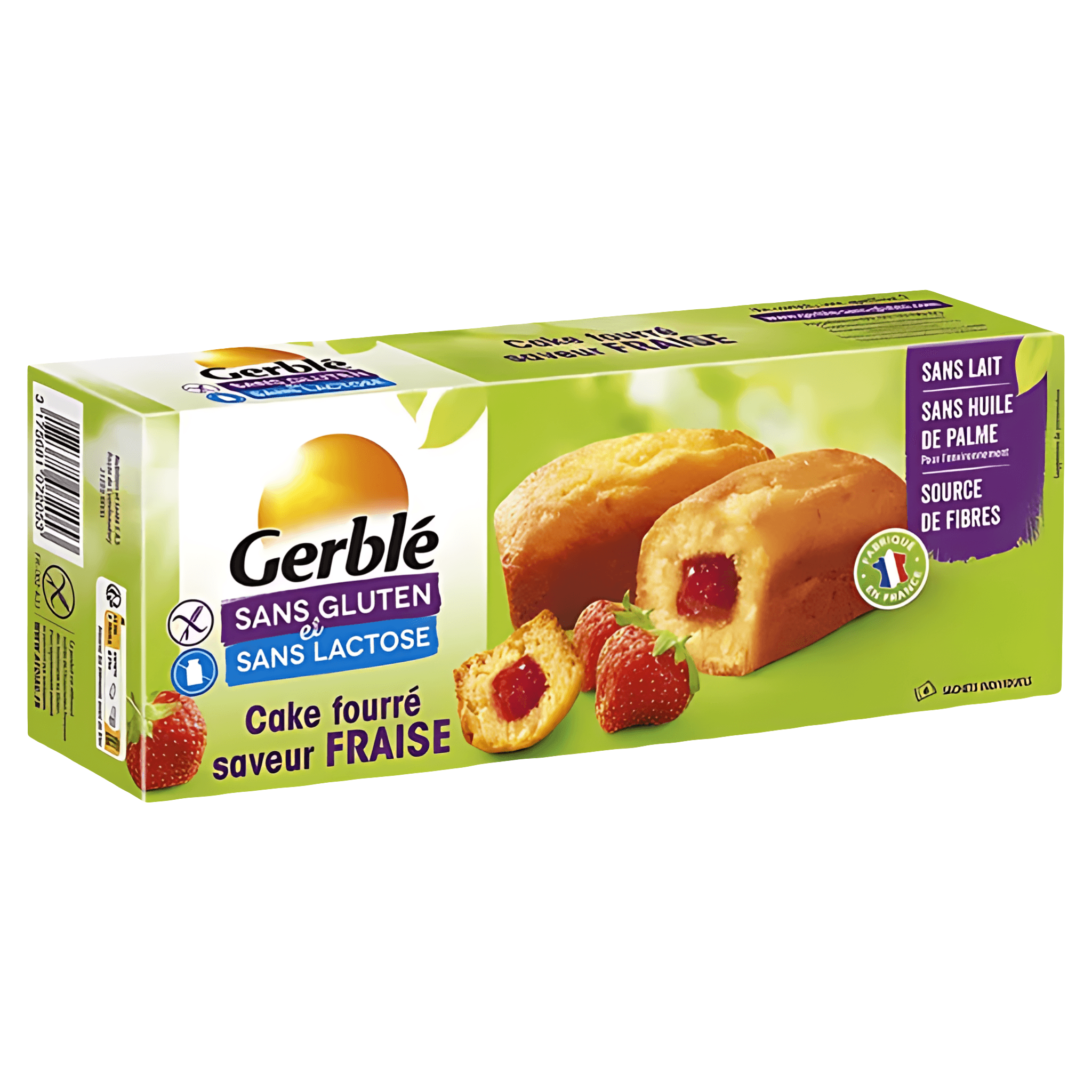 Mini chec umplut cu crema de capsuni Gerble, fara gluten, 210 g
