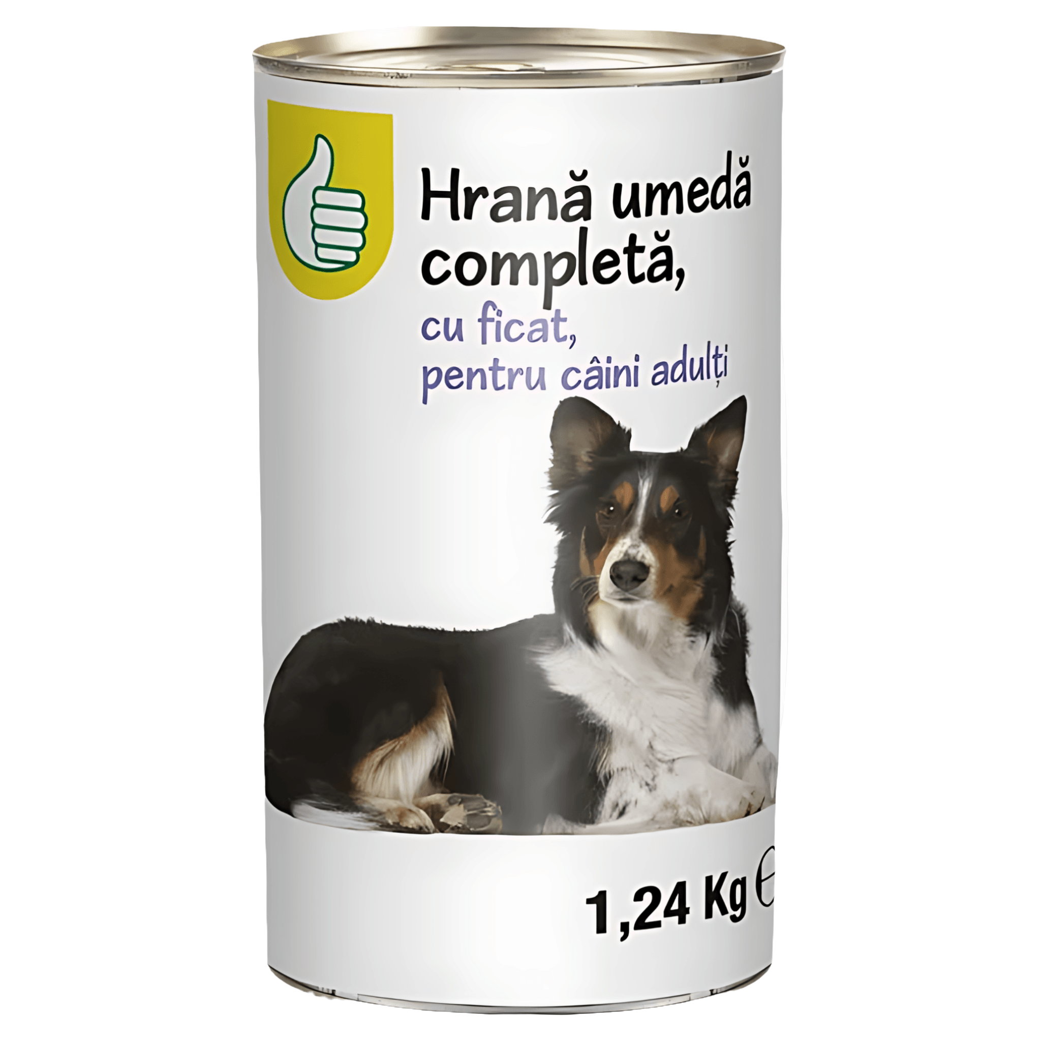 Hrana umeda la conserva pentru caini adulti Pouce, ficat, 1.24 kg