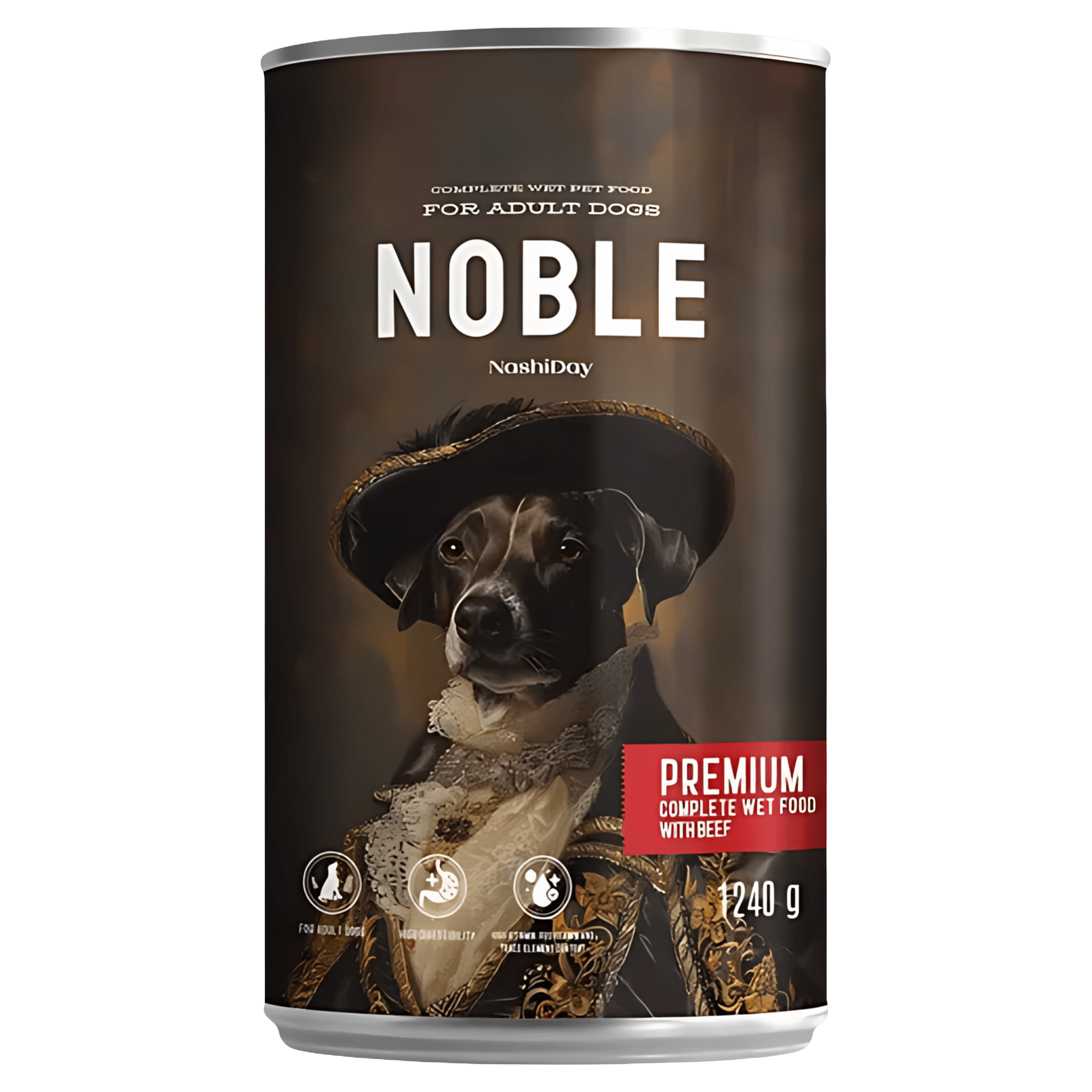 Hrana umeda pentru caini adulti Noble, vita, 1240 g
