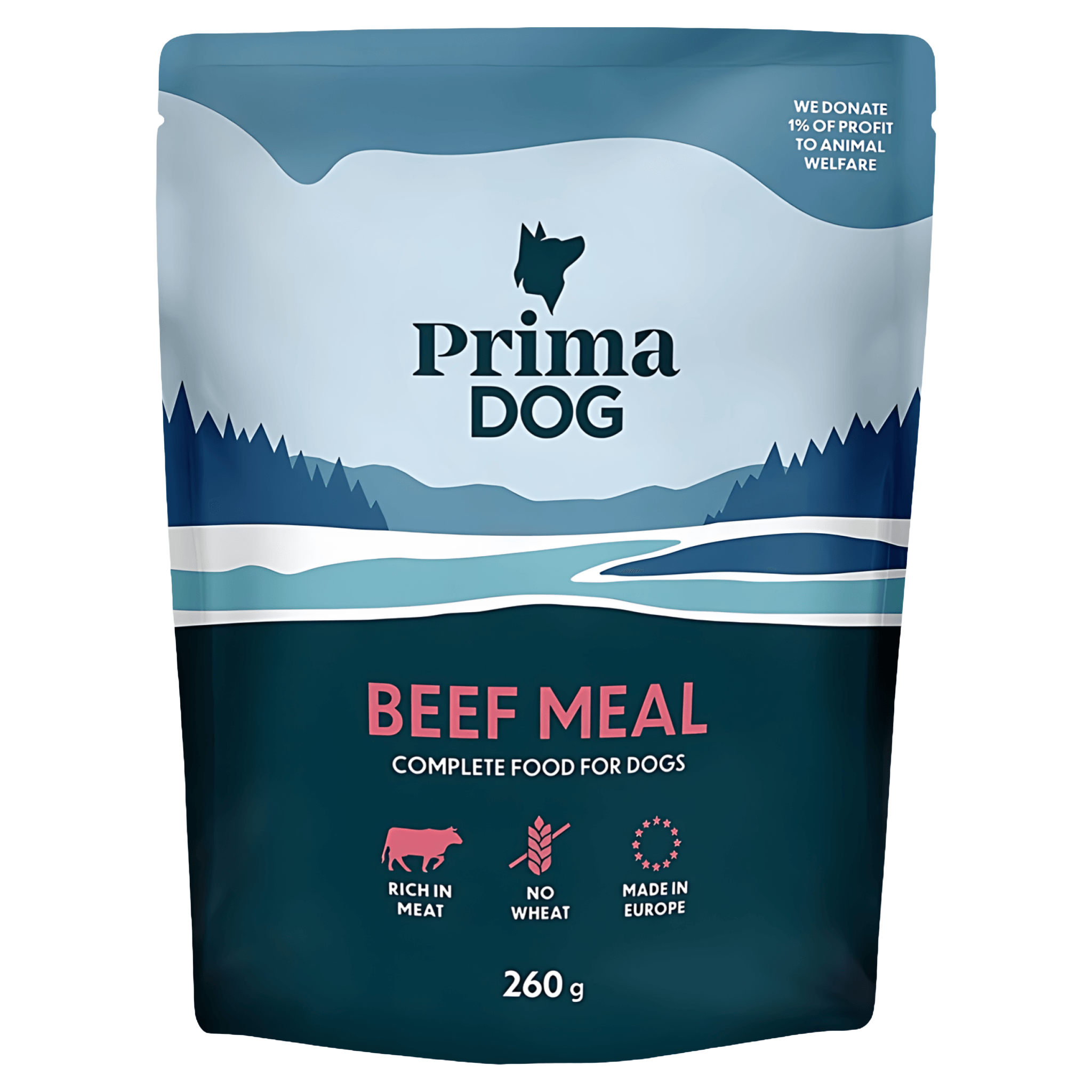 Hrana umeda pentru caini Prima Dog, vita, 260 g
