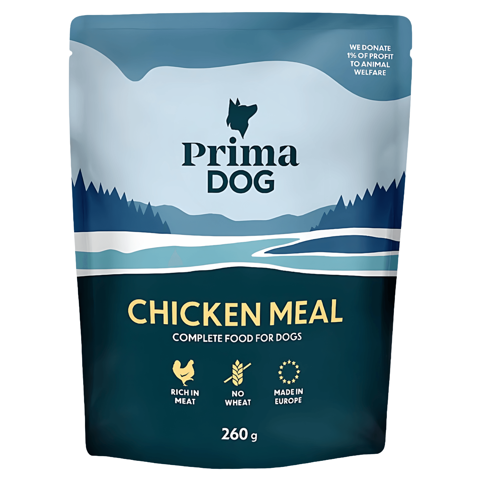 Hrana umeda pentru caini Prima Dog, pui, 260 g