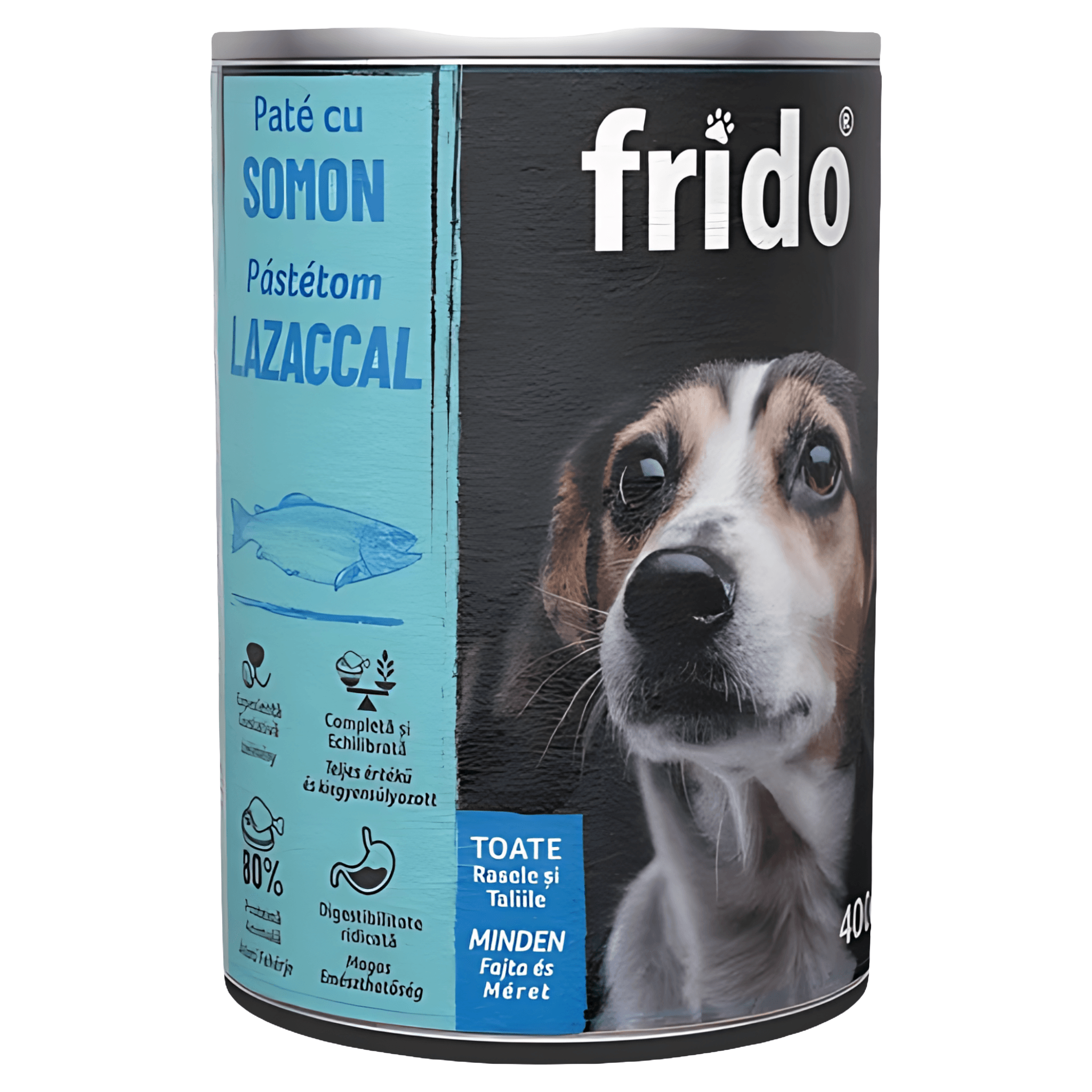 Pate cu somon pentru caini adulti Frido, 400 g