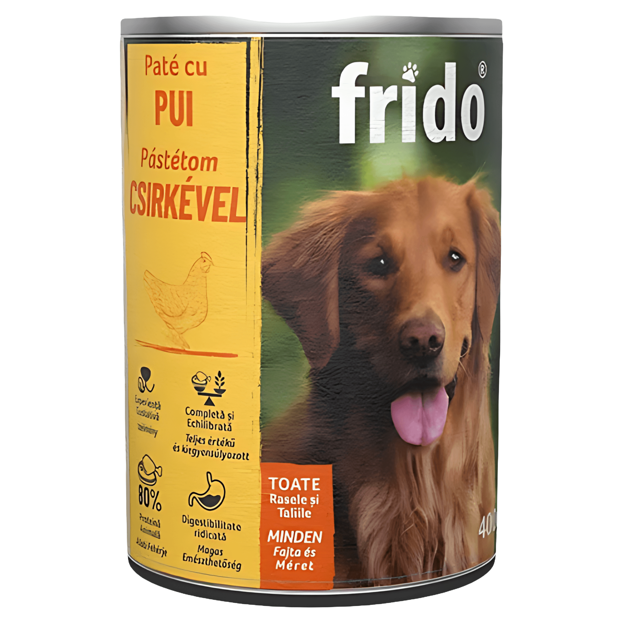 Pate cu pui pentru caini adulti Frido, 400 g