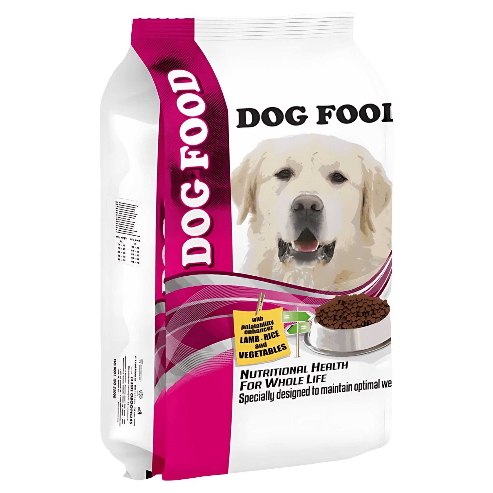 Hrana uscata pentru caini adulti Dog Food, miel si orez, 3 kg