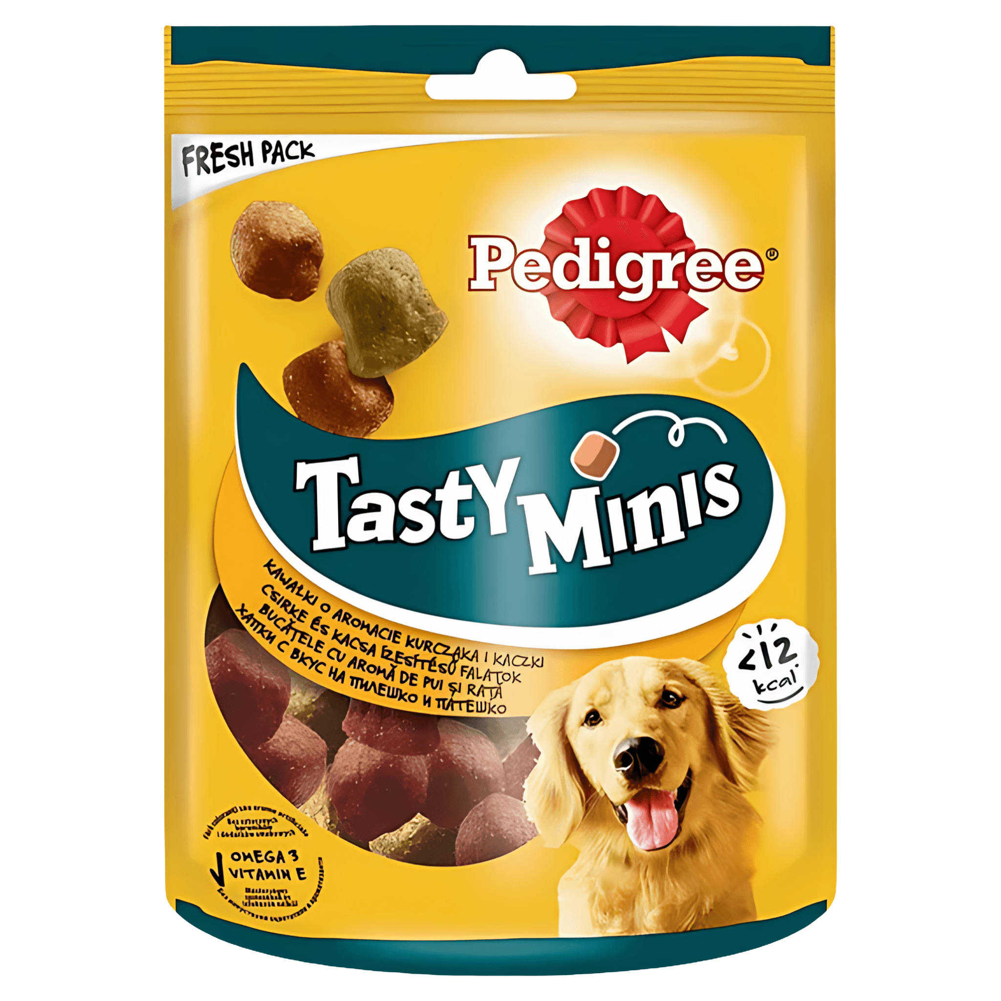 Recompense pentru caini adulti Pedigree Tasty Bites, cu pui, 130 g