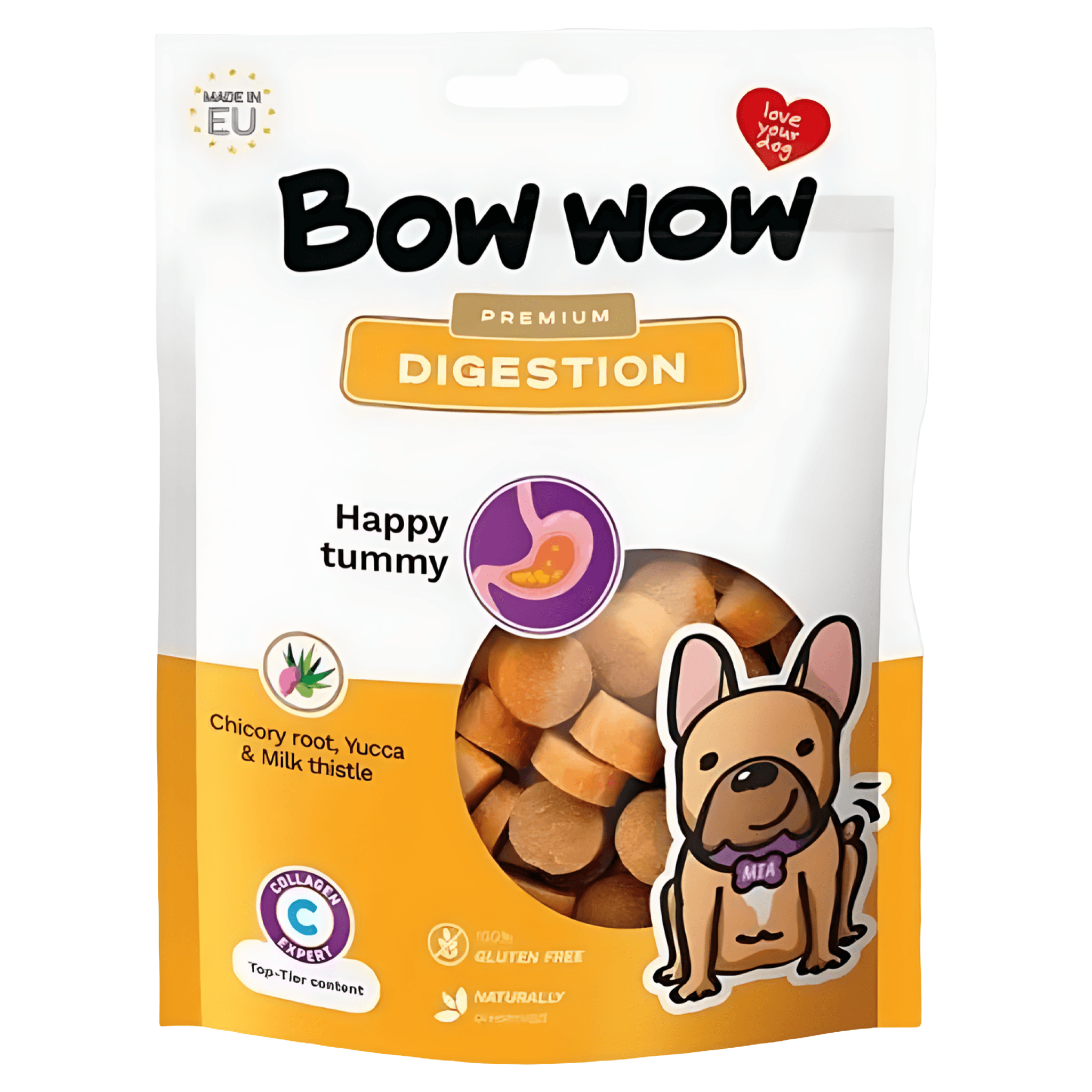 Recompense pentru caini Bow Wow Premium Digestion, 60 g