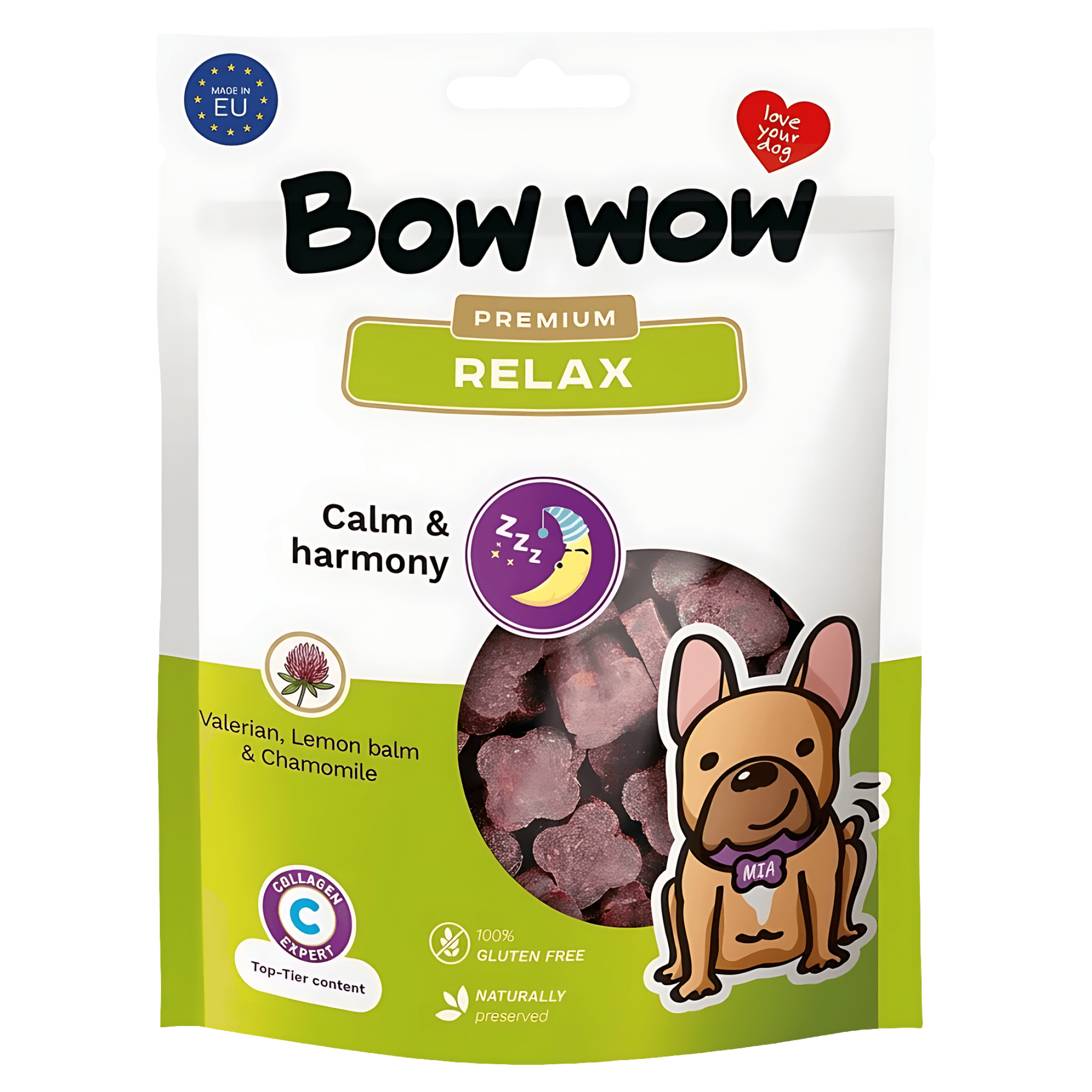 Recompense pentru caini Bow Wow Relax, 60 g