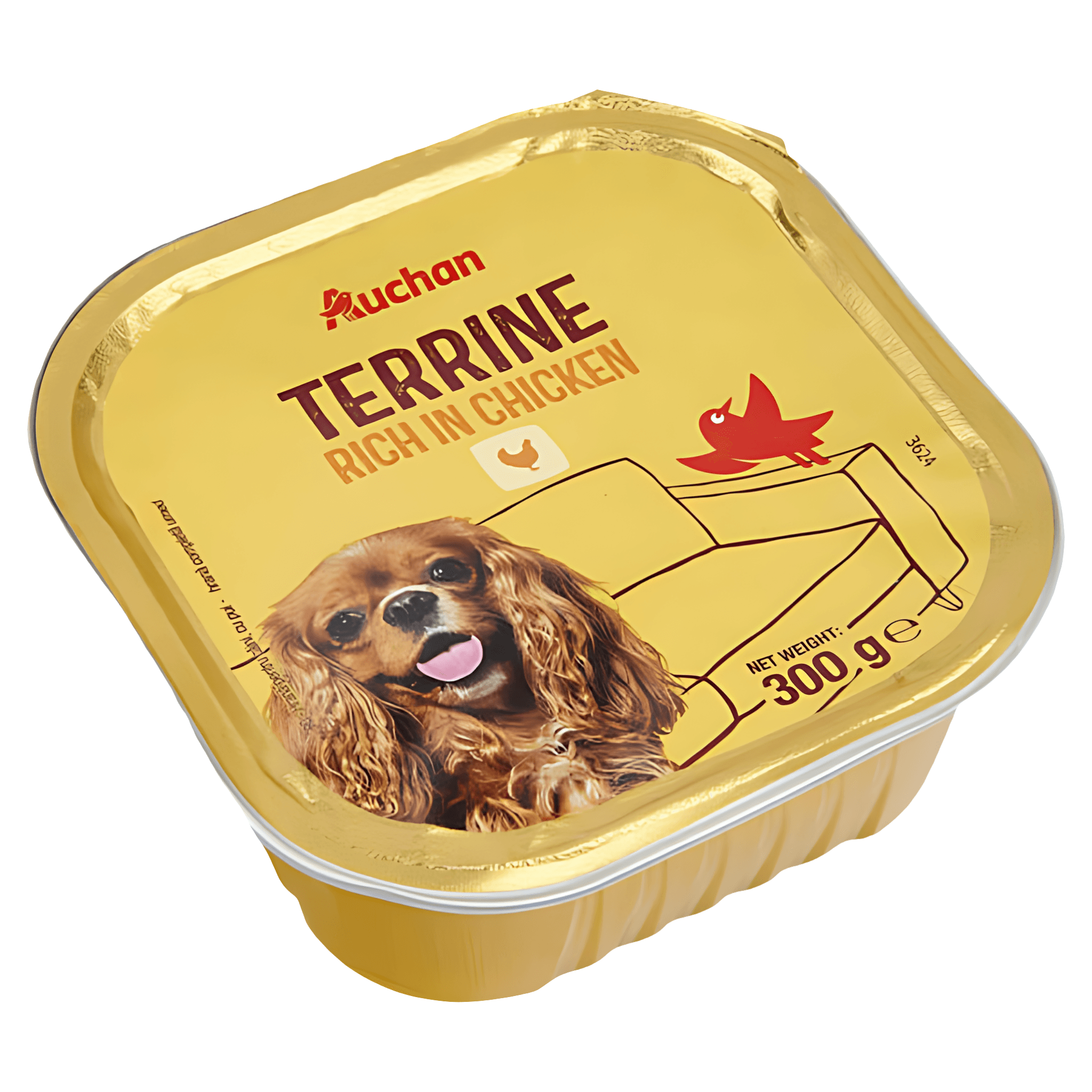 Pate cu pui si legume pentru caini adulti Auchan, 300 g