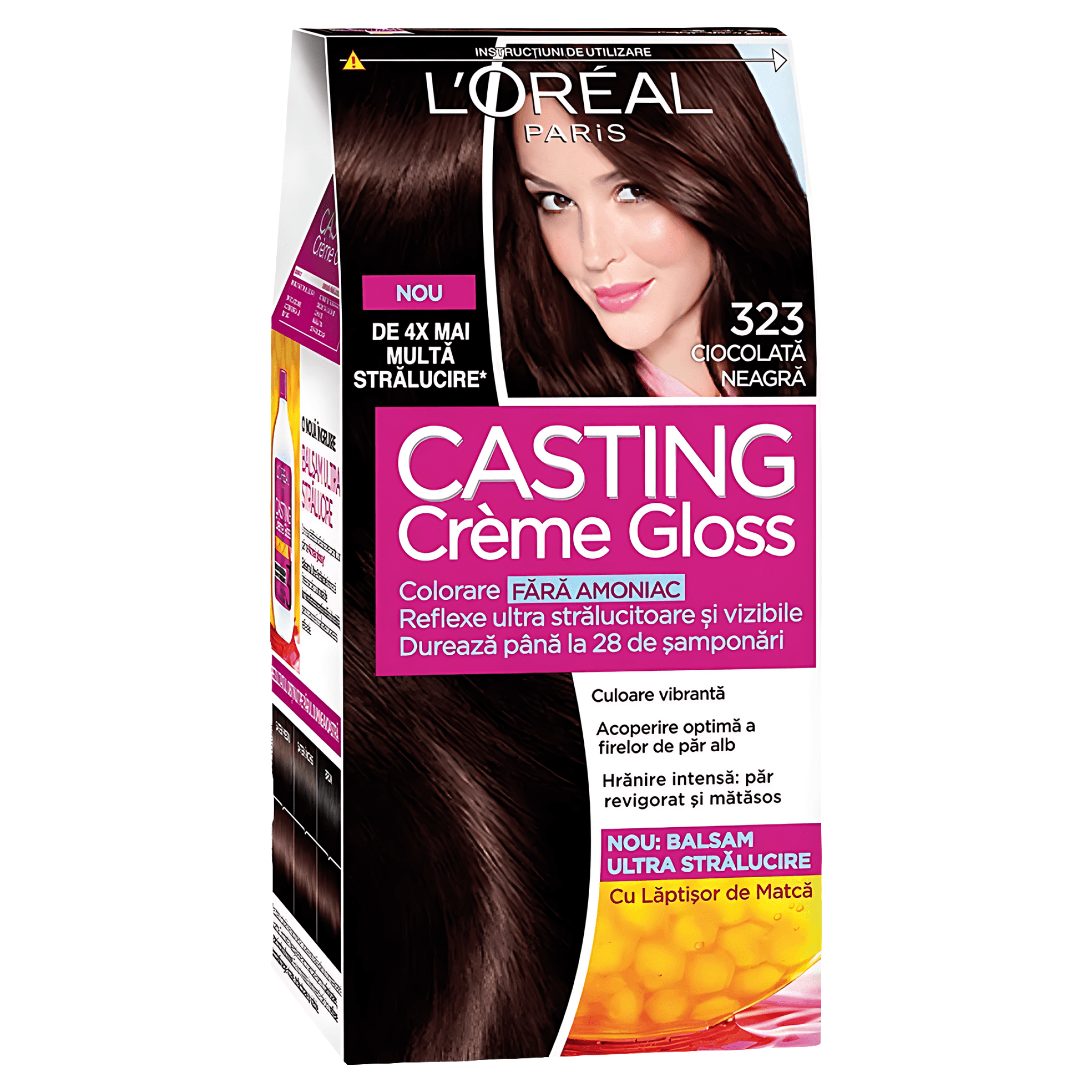 Vopsea de par fara amoniac L'Oreal Paris Casting Creme Gloss 323, 180 ml