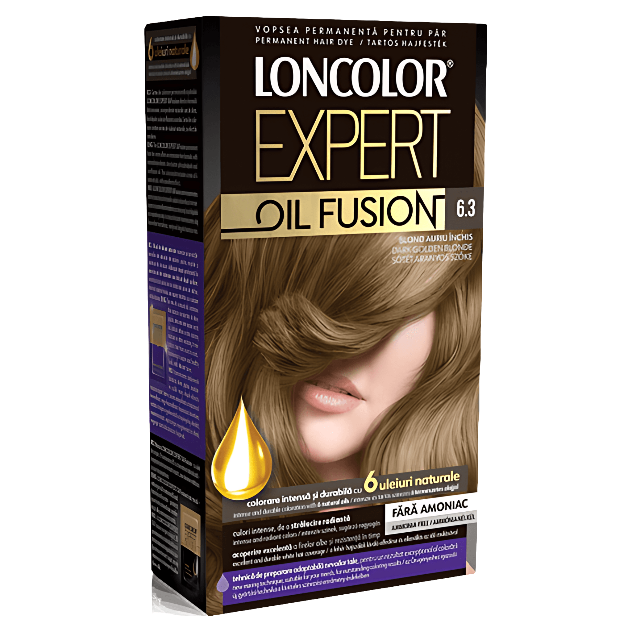 Vopsea par Loncolor Expert oil fusion 6.3 Blond Auriu Inchis 100 ml