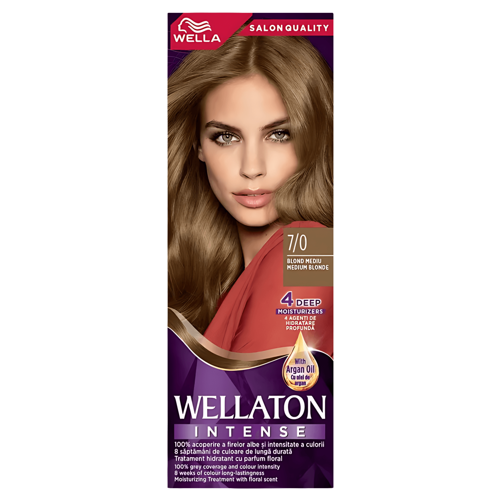 Vopsea de par Wellaton Maxi Single Blond Mediu 7/0