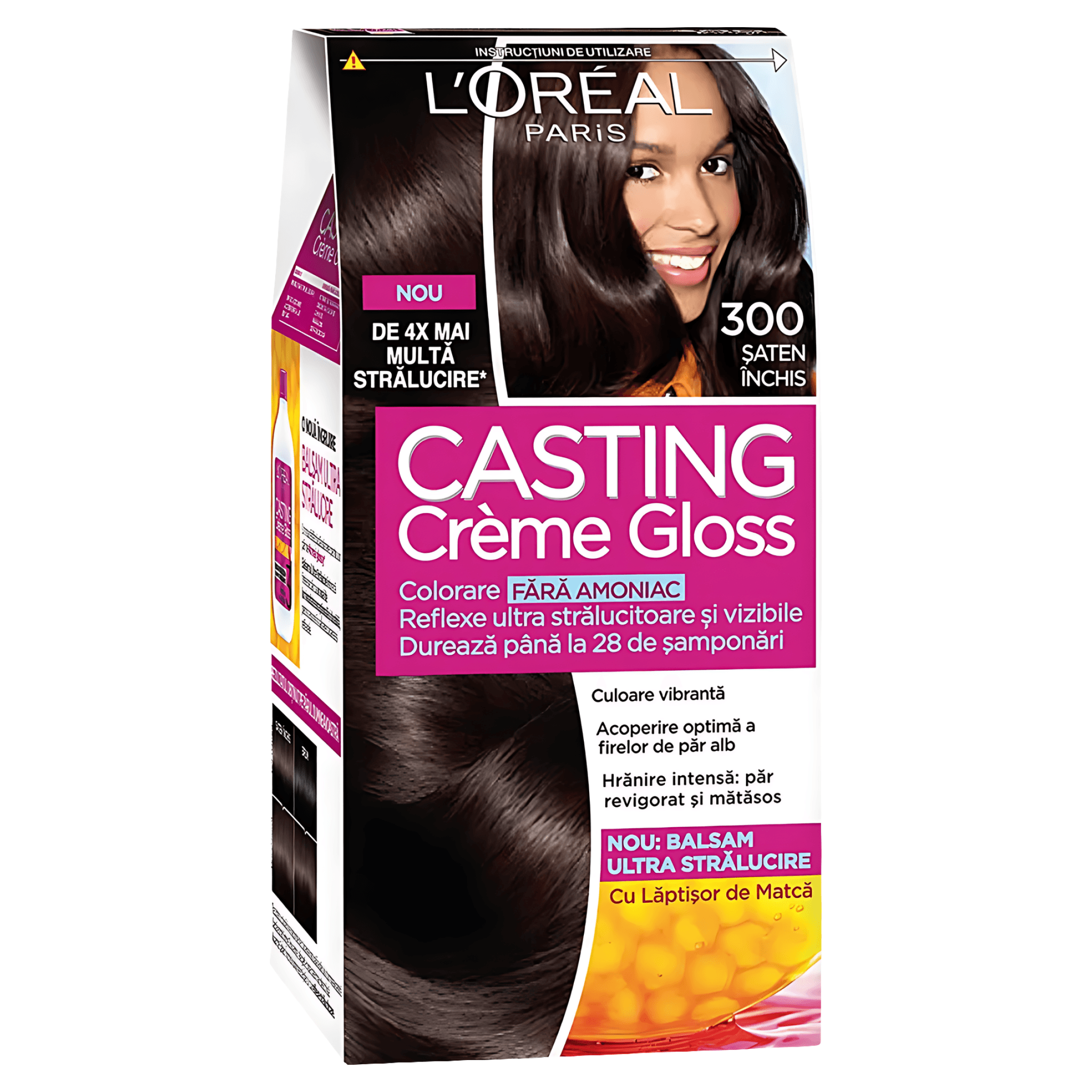 Vopsea de par fara amoniac  L'Oreal Paris Casting Creme Gloss 300, 180 ml