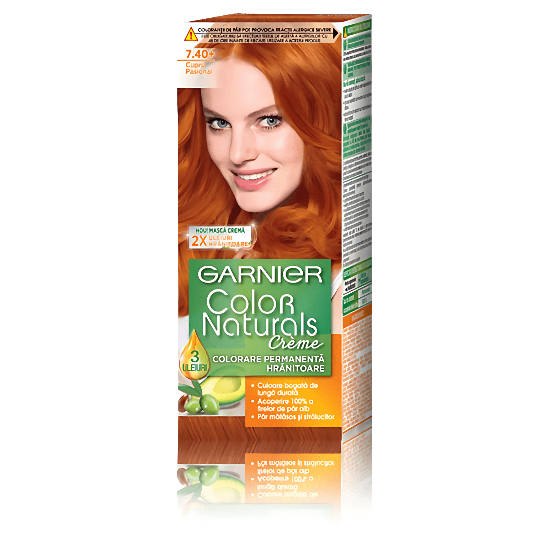Vopsea de par permanenta Garnier Color Naturals Cupru Pasional