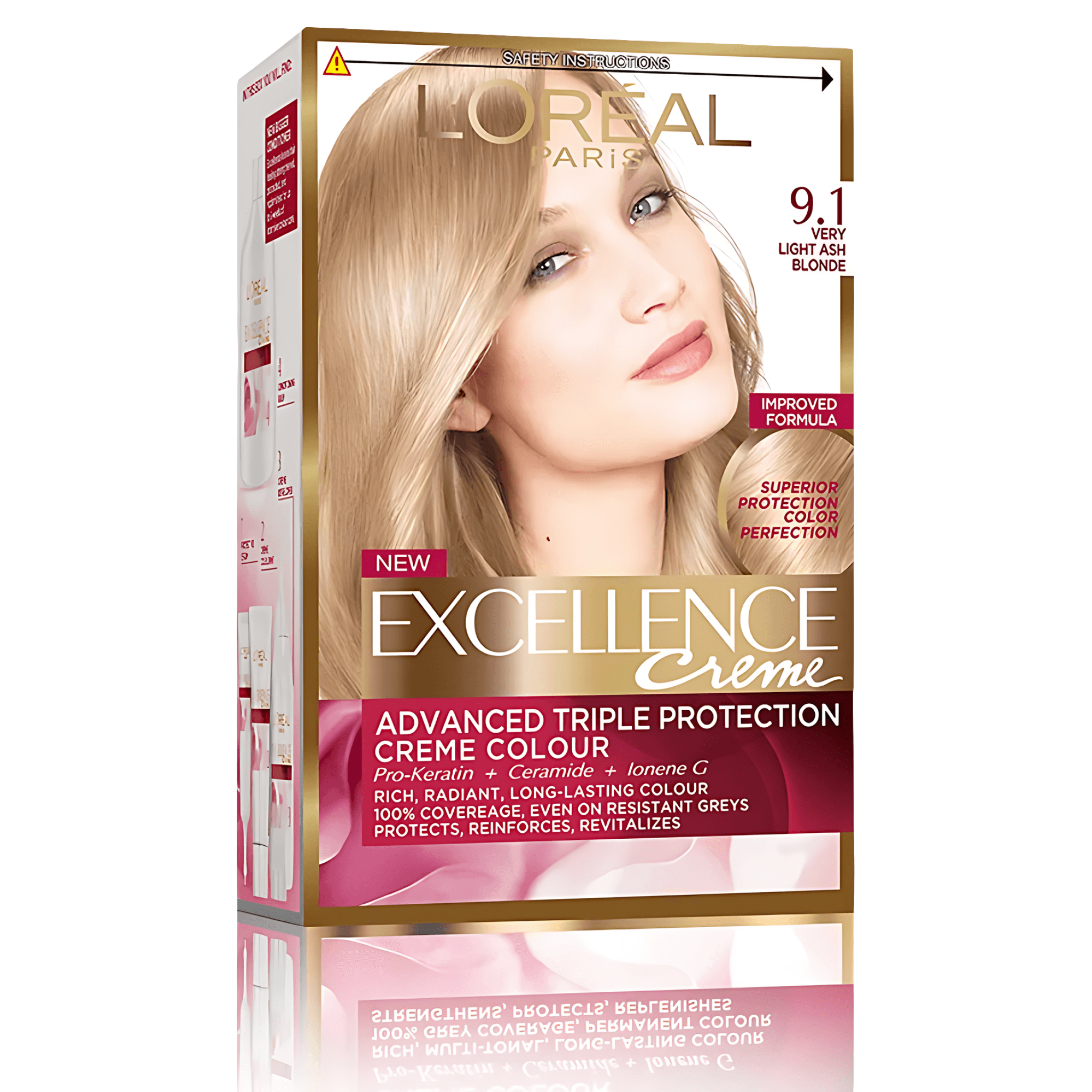 Vopsea de par permanenta L'Oreal Excellence Creme 9.1 Very Light Ash Blonde