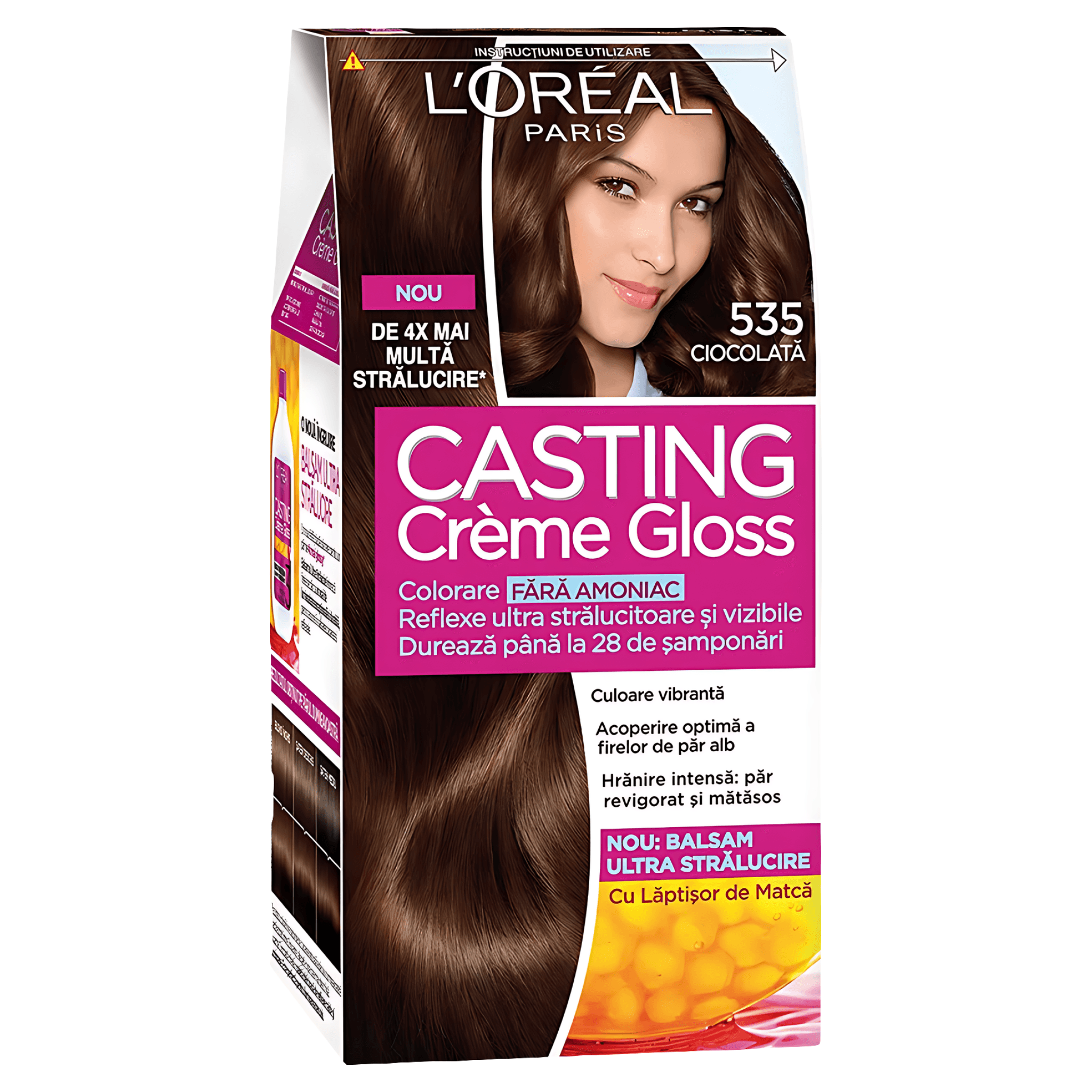 Vopsea de par fara amoniac L'Oreal Paris Casting Creme Gloss 535, 180 ml