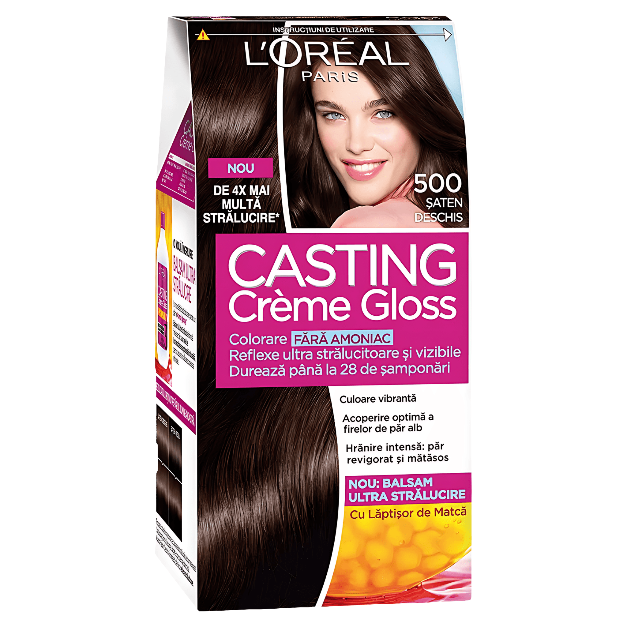 Vopsea de par fara amoniac L'Oreal Paris Casting Creme Gloss 500, 180 ml