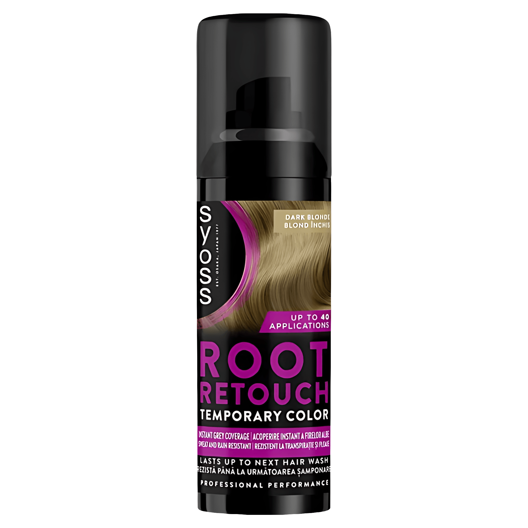 Spray temporar vopsea par Syoss Retouch Dark Blond, 120ml