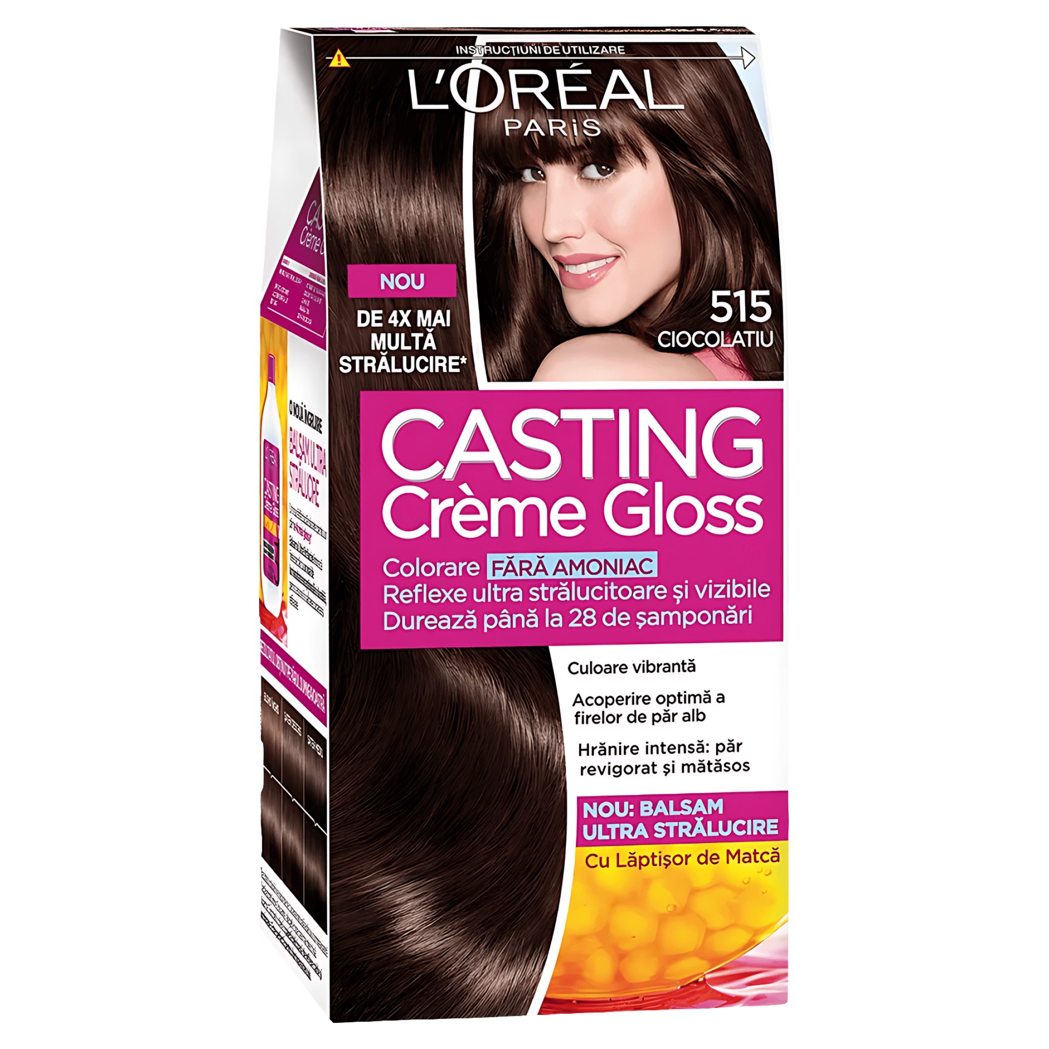Vopsea de par fara amoniac L'Oreal Paris Casting Creme Gloss 515, 180 ml