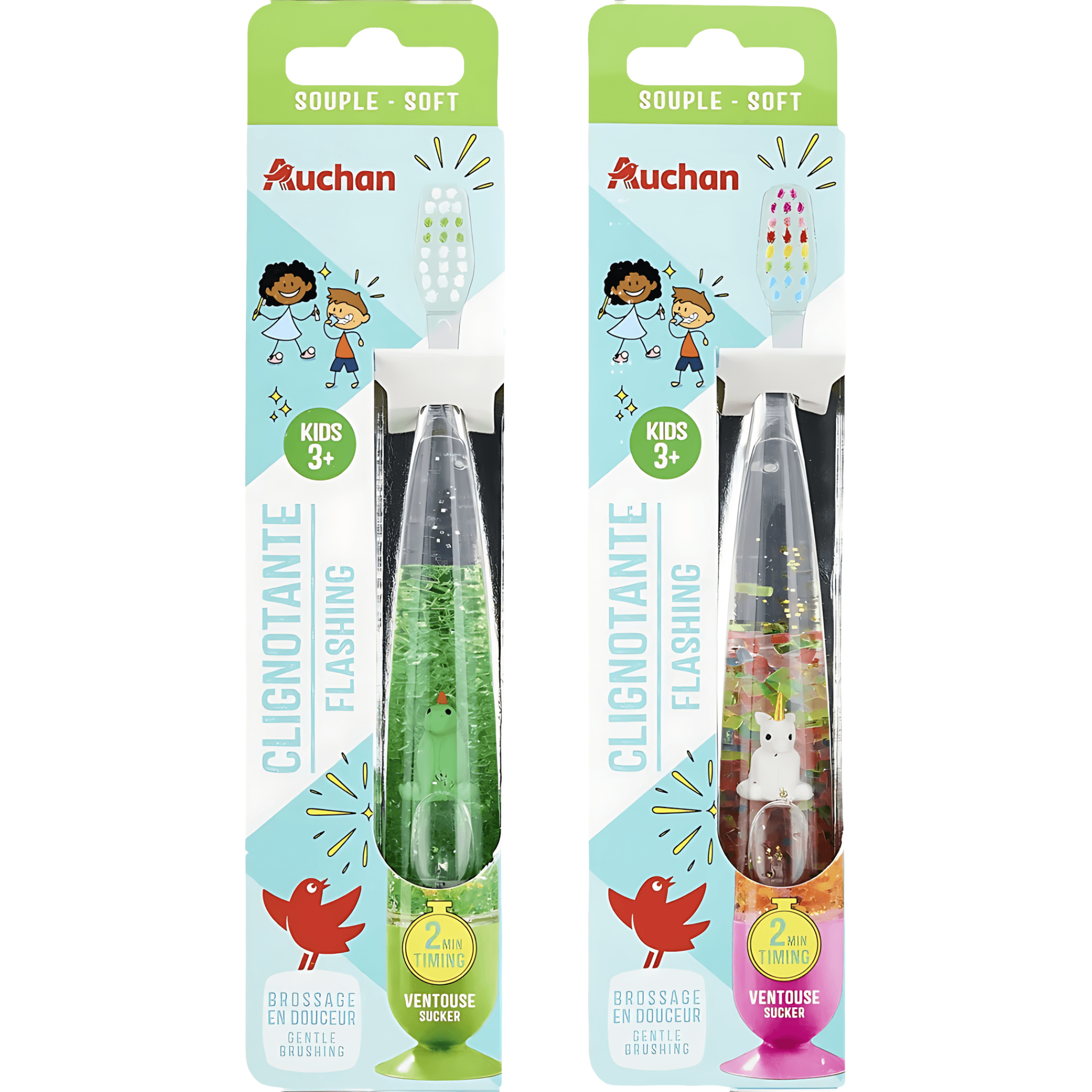 Periuta de dinti Auchan Soft, diverse modele, diverse culori