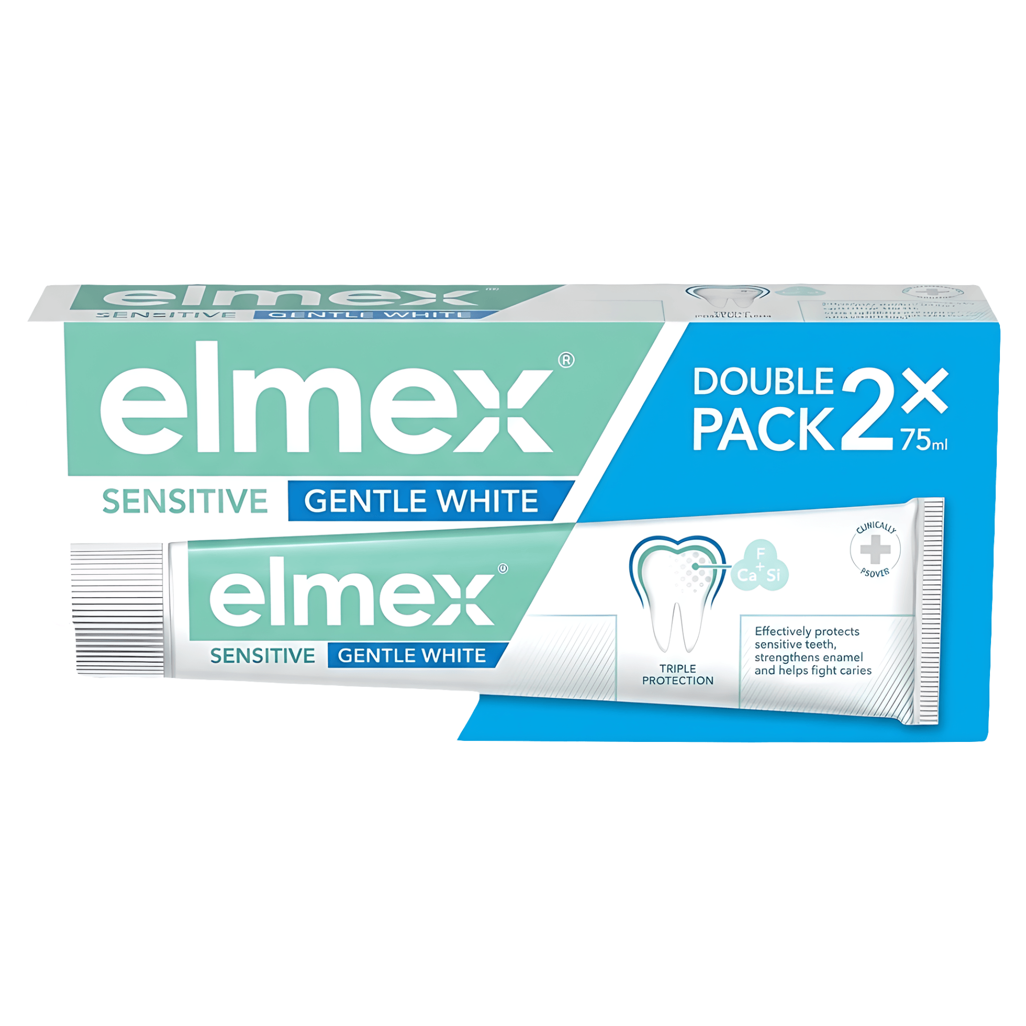 Pasta de dinti Elmex Sensitive Whitening, 2 x 75 ml