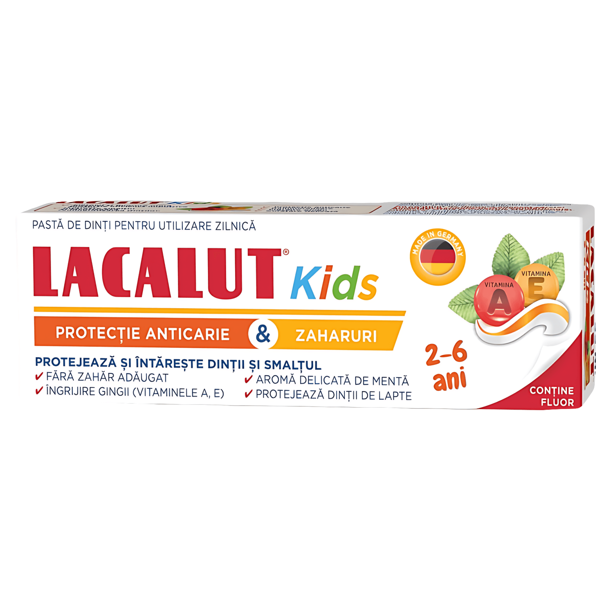 Pasta de dinti Lacalut Kids, pentru copii 2-6 ani, 55 ml