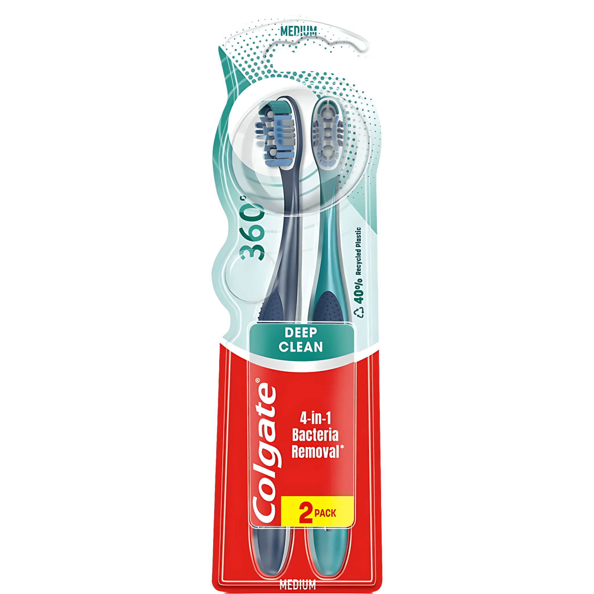 Periuta de dinti Colgate 360 Medium 1+1 extra