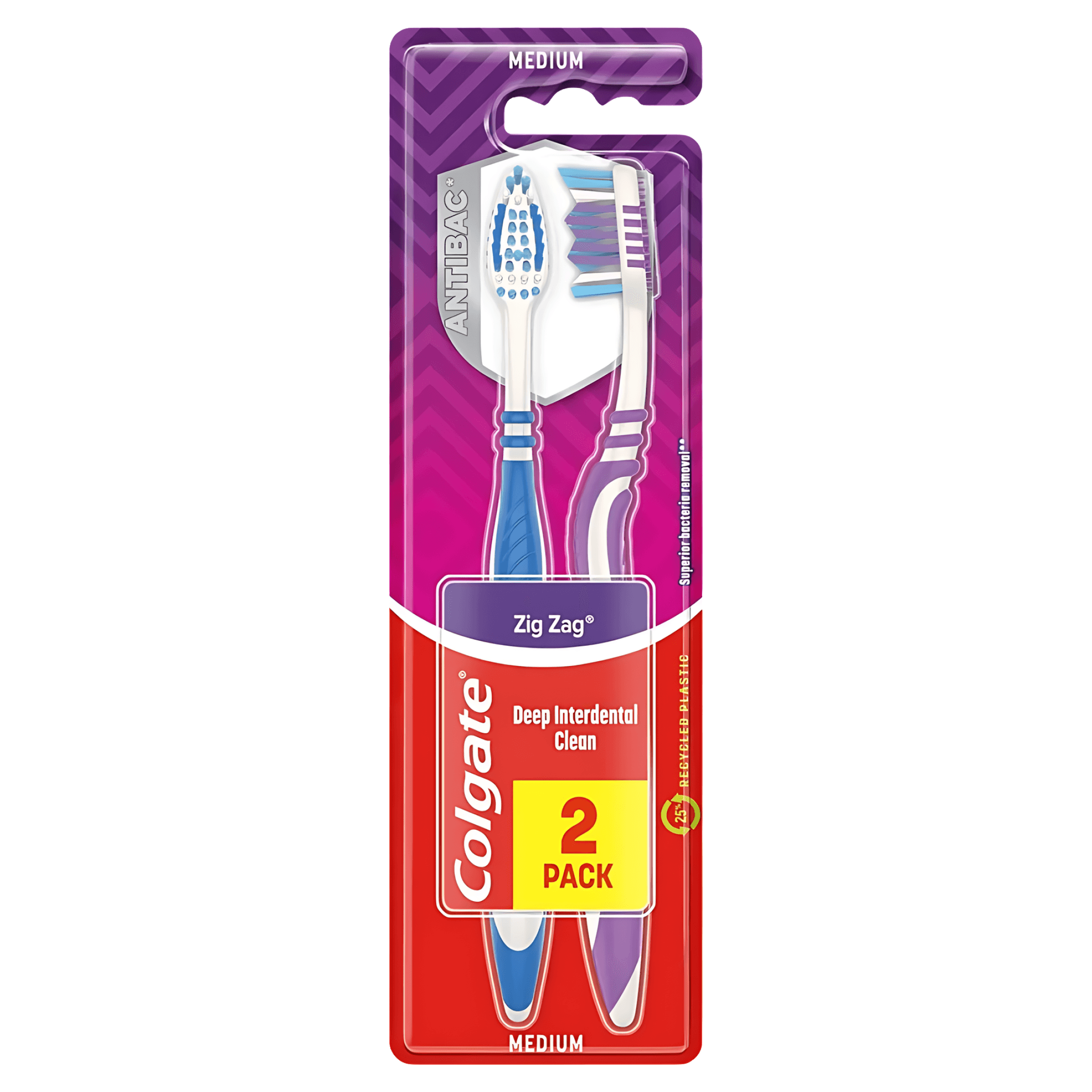 Set doua periute de dinti Colgate Zig-Zag