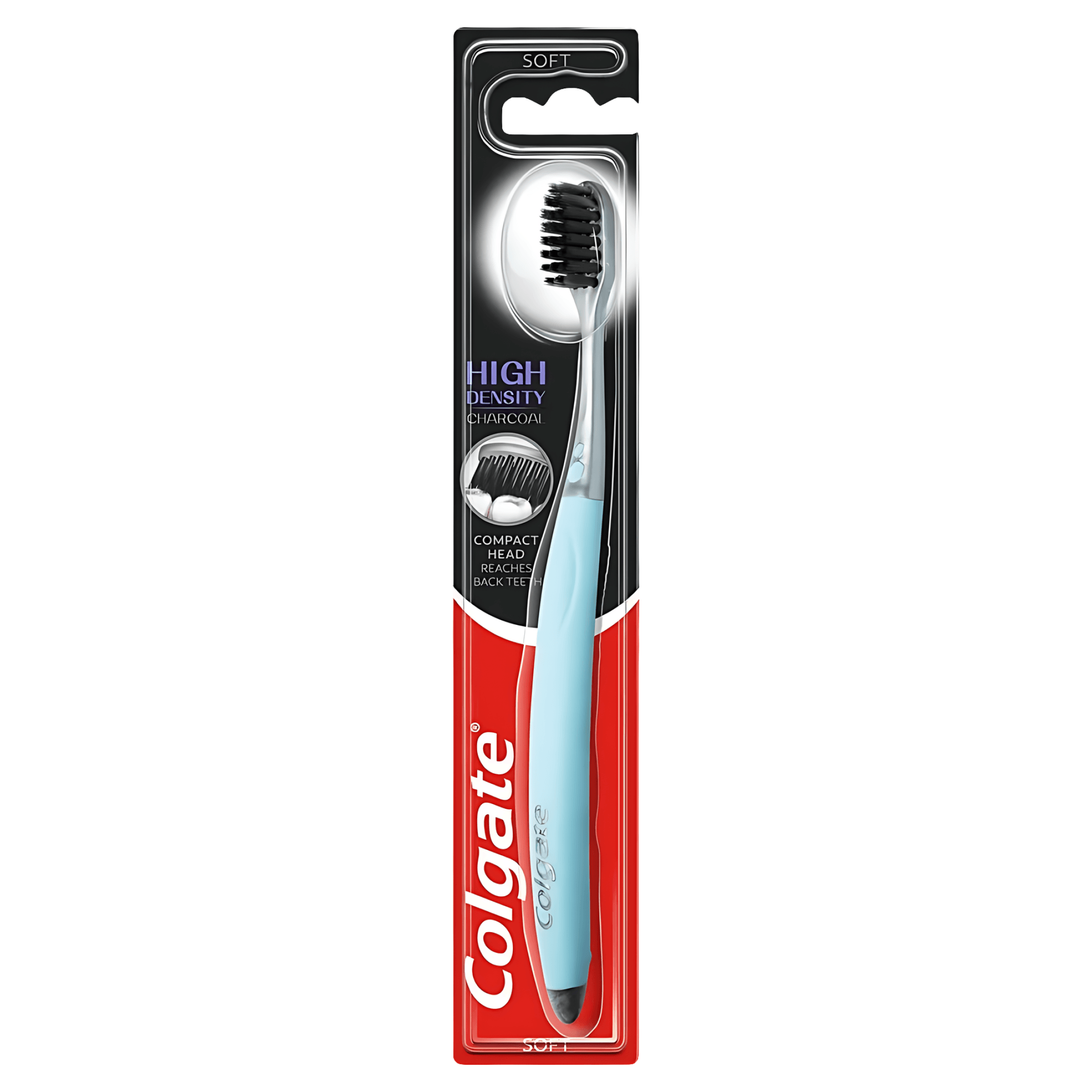 Periuta de dinti Colgate High Density Charcoal, cu peri moi