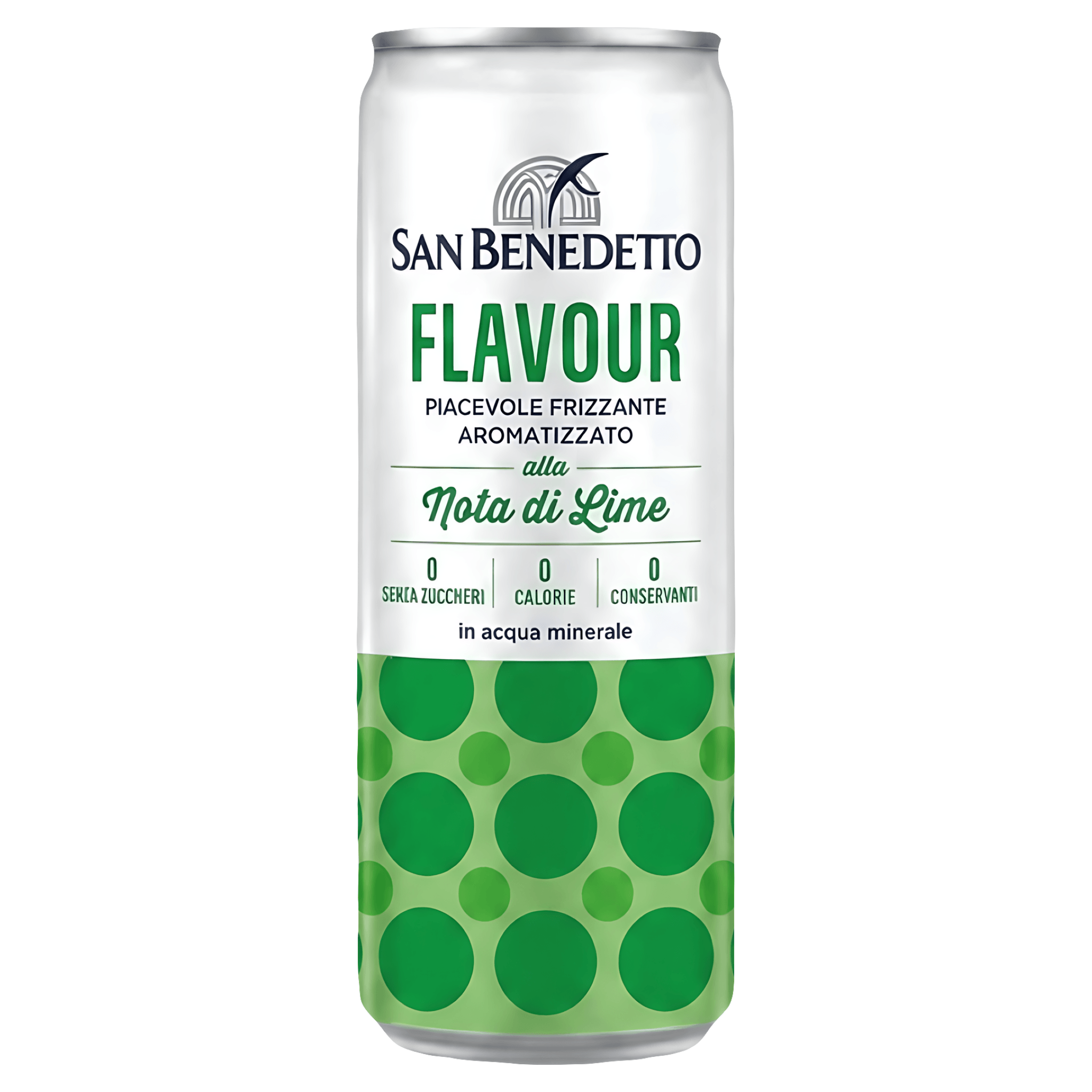 Bautura carbogazoasa cu aroma de lime San Benedetto, 0.33 l
