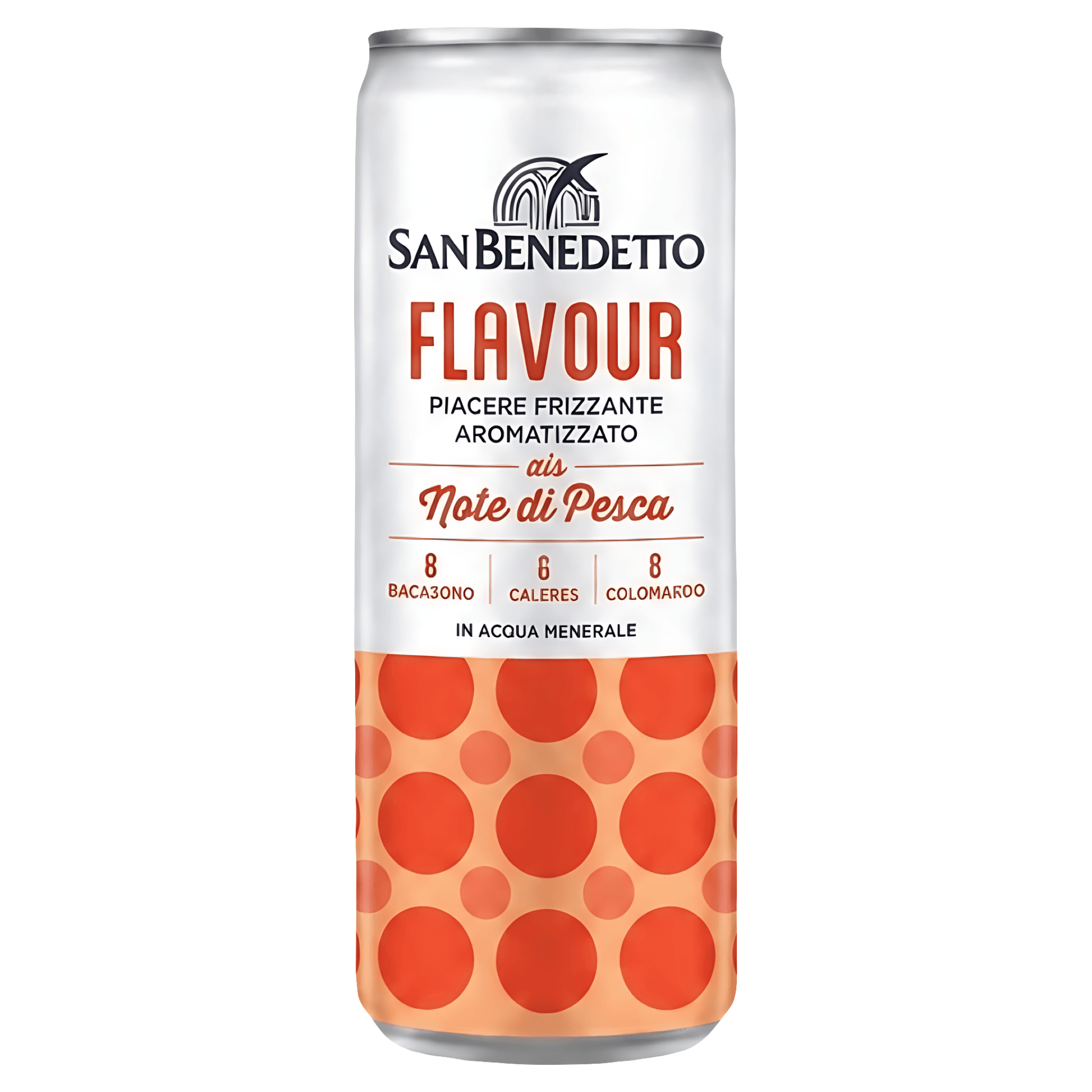 Bautura carbogazoasa cu aroma de piersici San Benedetto, 0.33 l