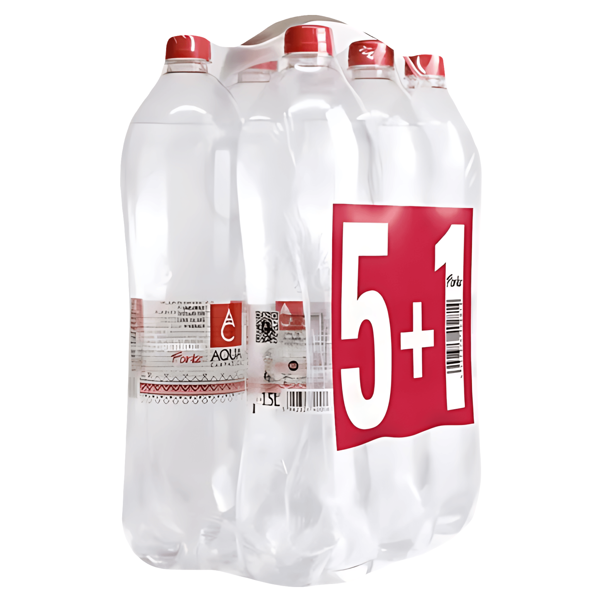 Apa minerala naturala carbogazoasa Aqua Carpatica Forte, 5+1 x 1.5 l
