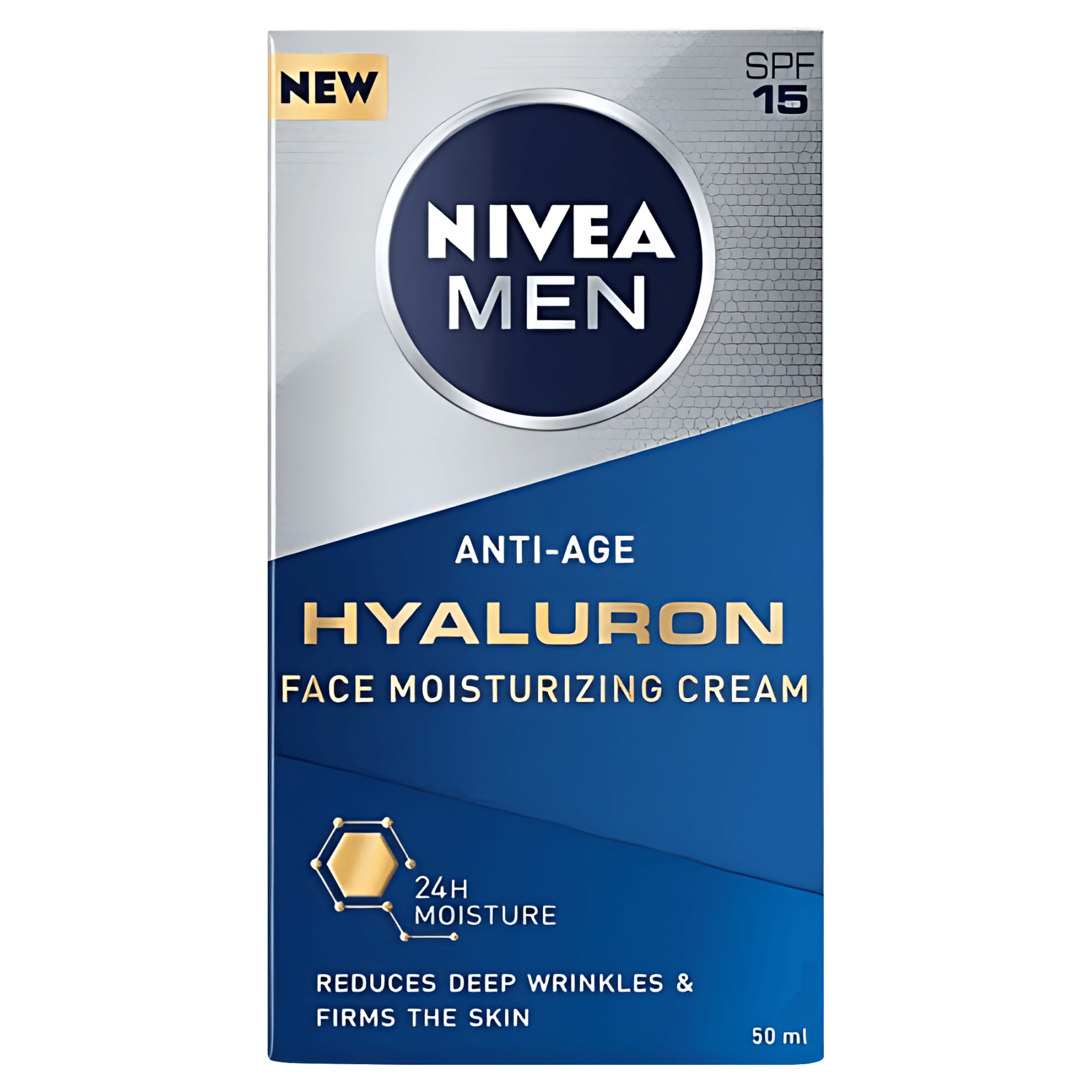 Crema hyaluron SPF15 Nivea Men, 50 ml