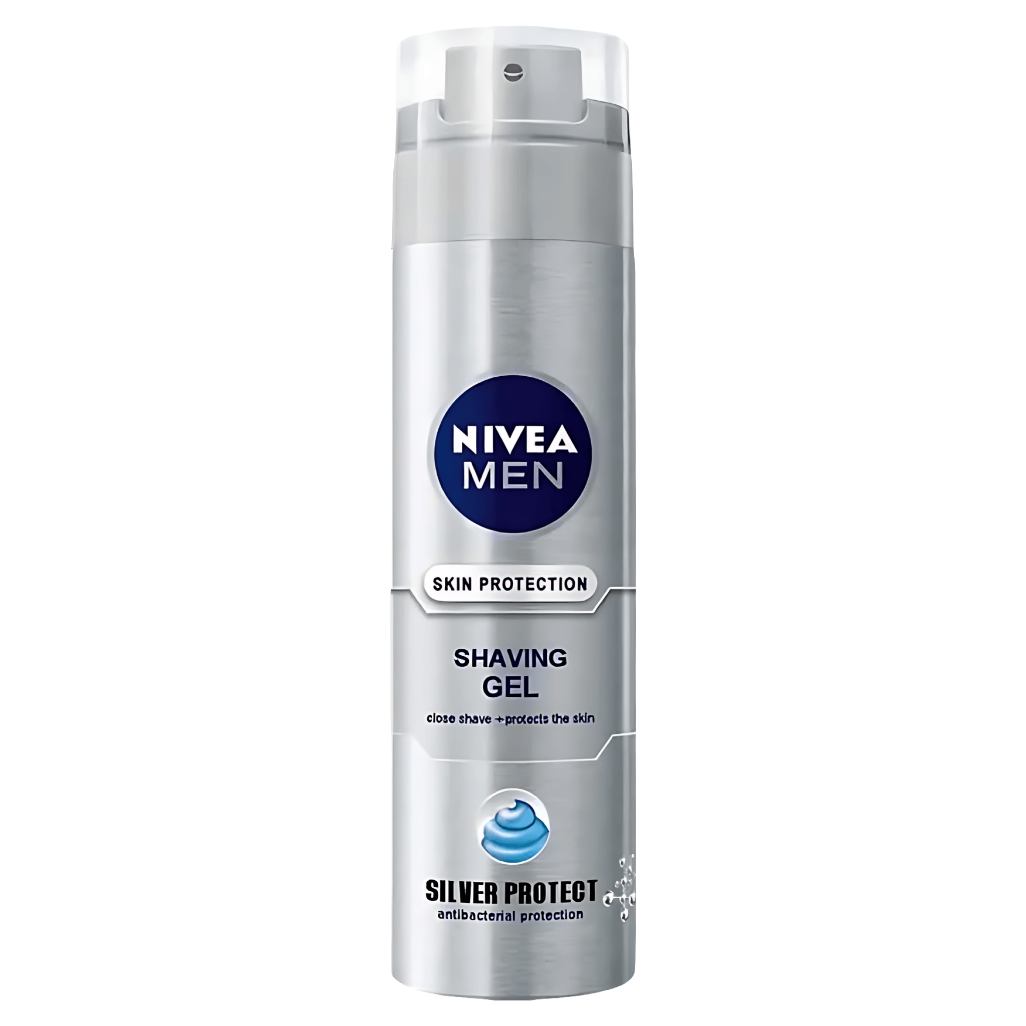 Gel pentru ras Nivea Men Silver Protect, 200 ml