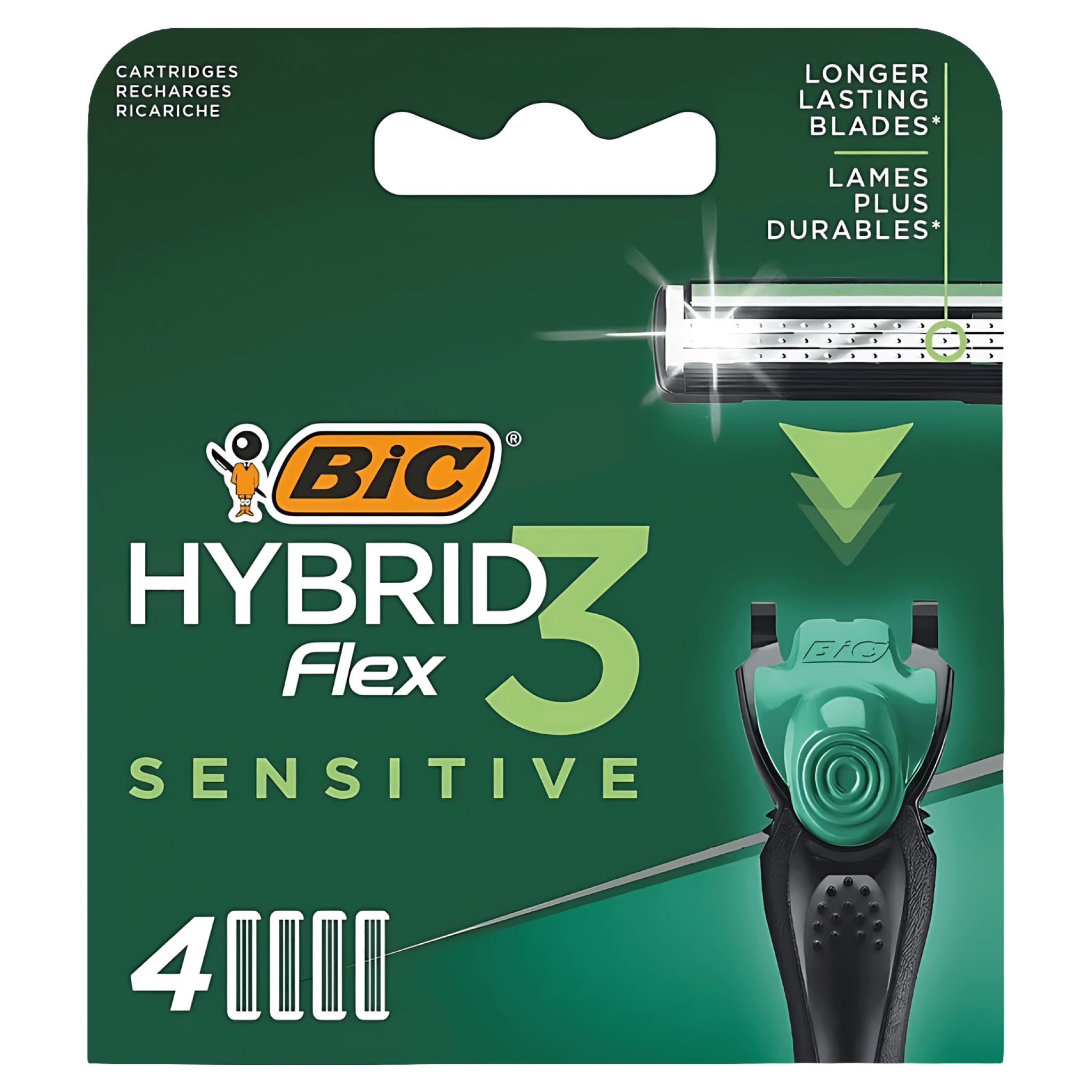 4 rezerve pentru aparatul de ras BIC Flex3 Sensitive