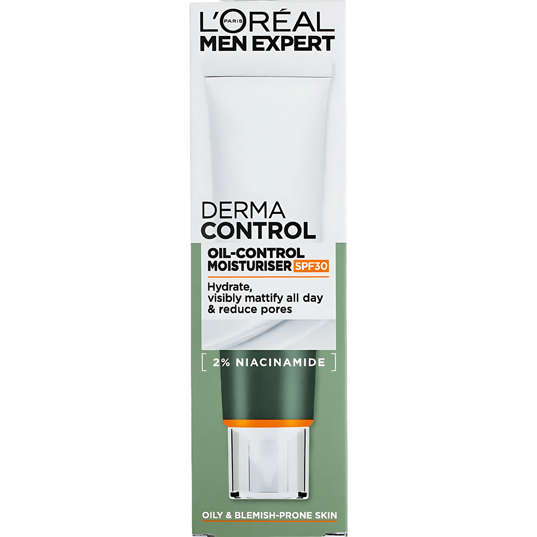 Crema hidratanta pentru tenul gras L'Oreal Paris Men Expert Derma Control cu SPF 30, 40 ml