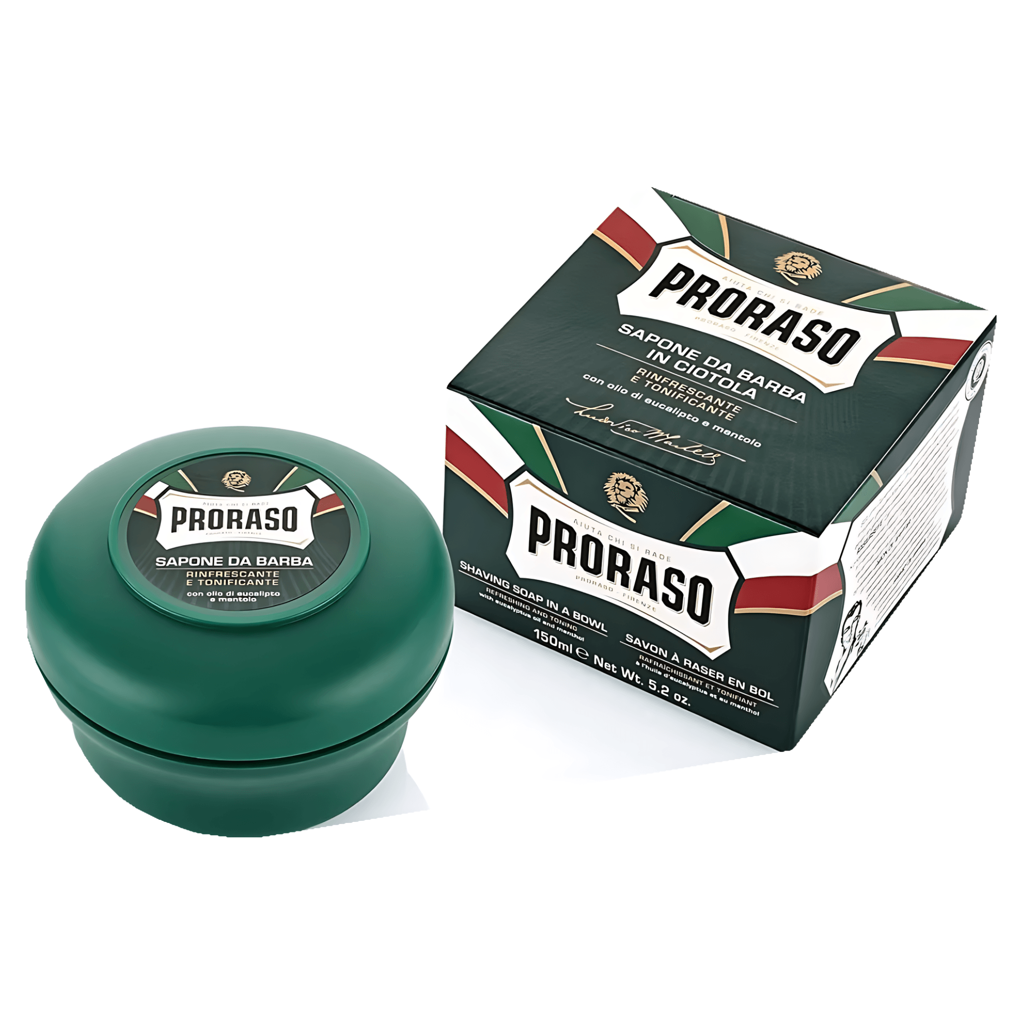 Sapun de barbierit Proraso cu eucalipt si mentol 150 ml