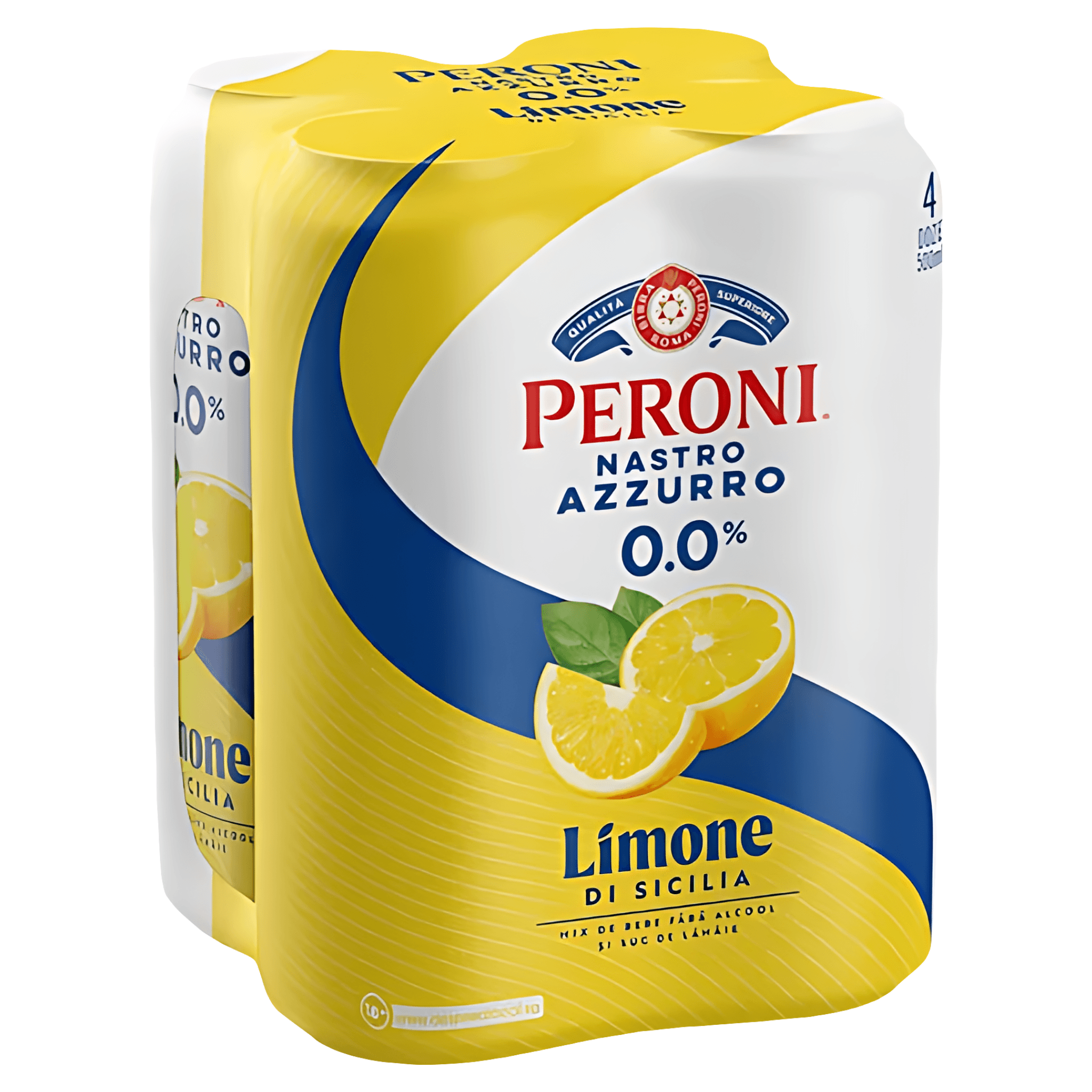 Bere fara alcool si suc de lamaie Peroni Limone di Sicilia, doza, 4 x 0.5 l